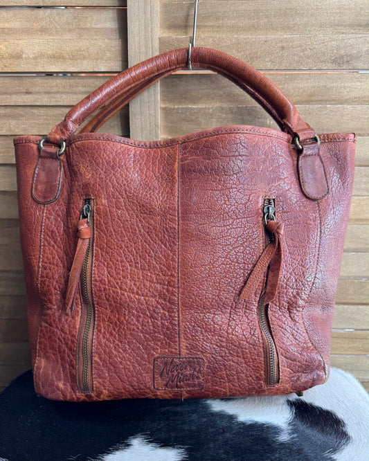 Woven Leather Tote Bag