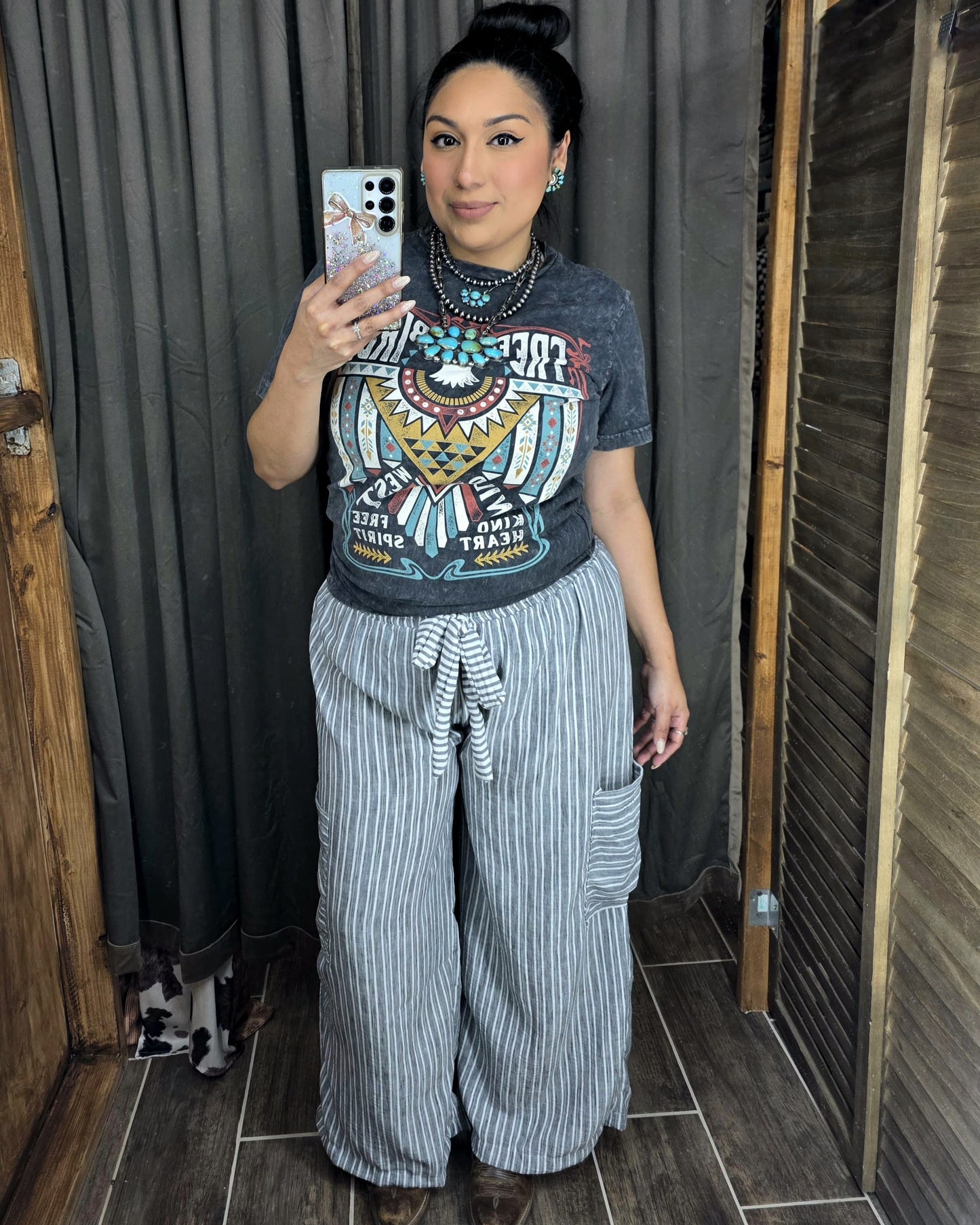Striped Flowy Pants