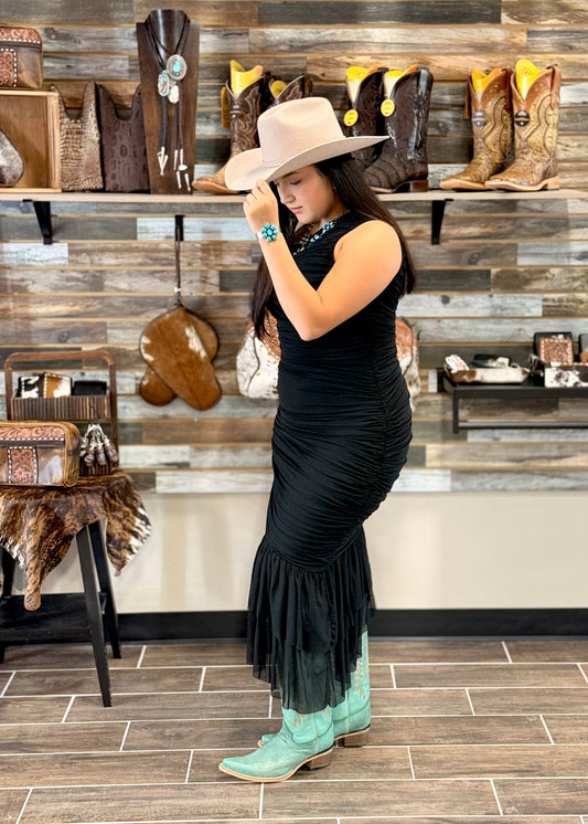 Cowgirl After Dark Dress (Black)