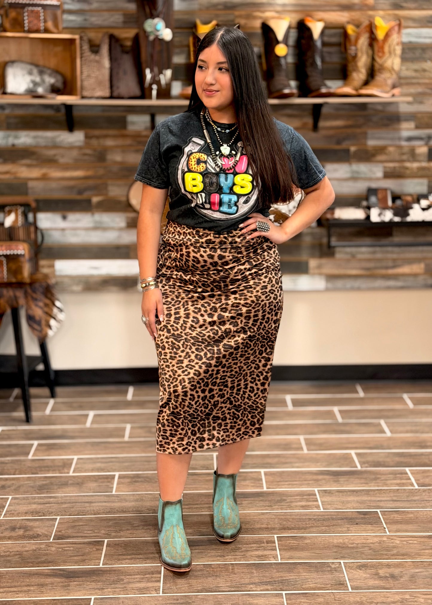 Meowdy Partner Leopard Skirt