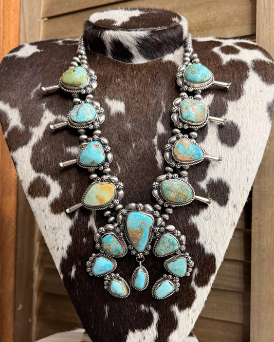 Royston Squash Blossom Statement Necklace *Native
