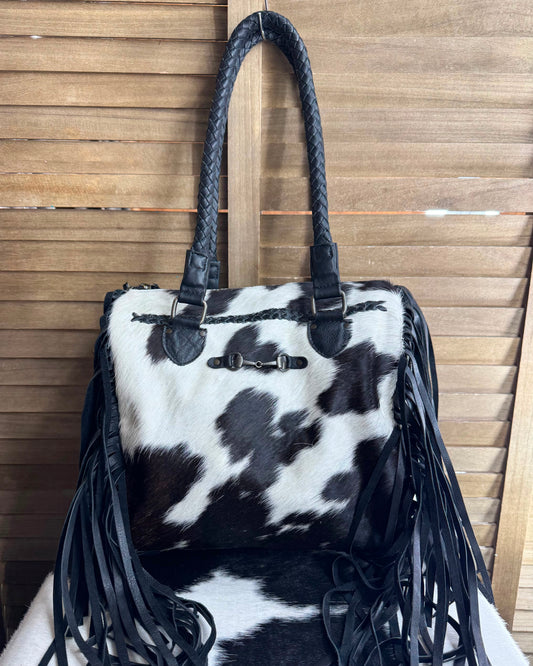 Hair On Hide Bit Shoulder Bag *Native