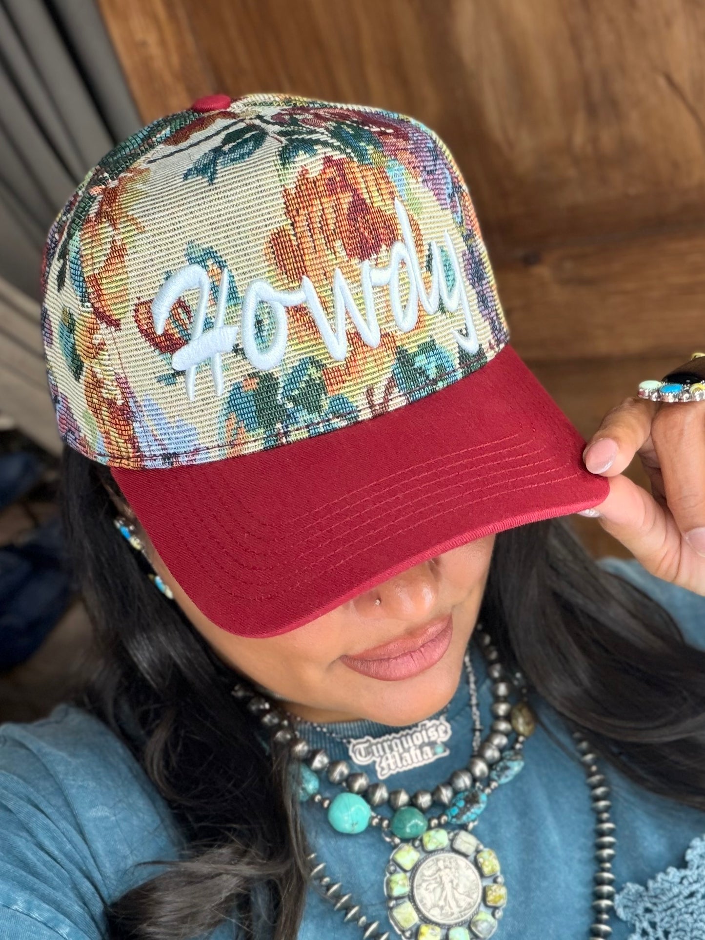 Howdy Tapestry Trucker Hat