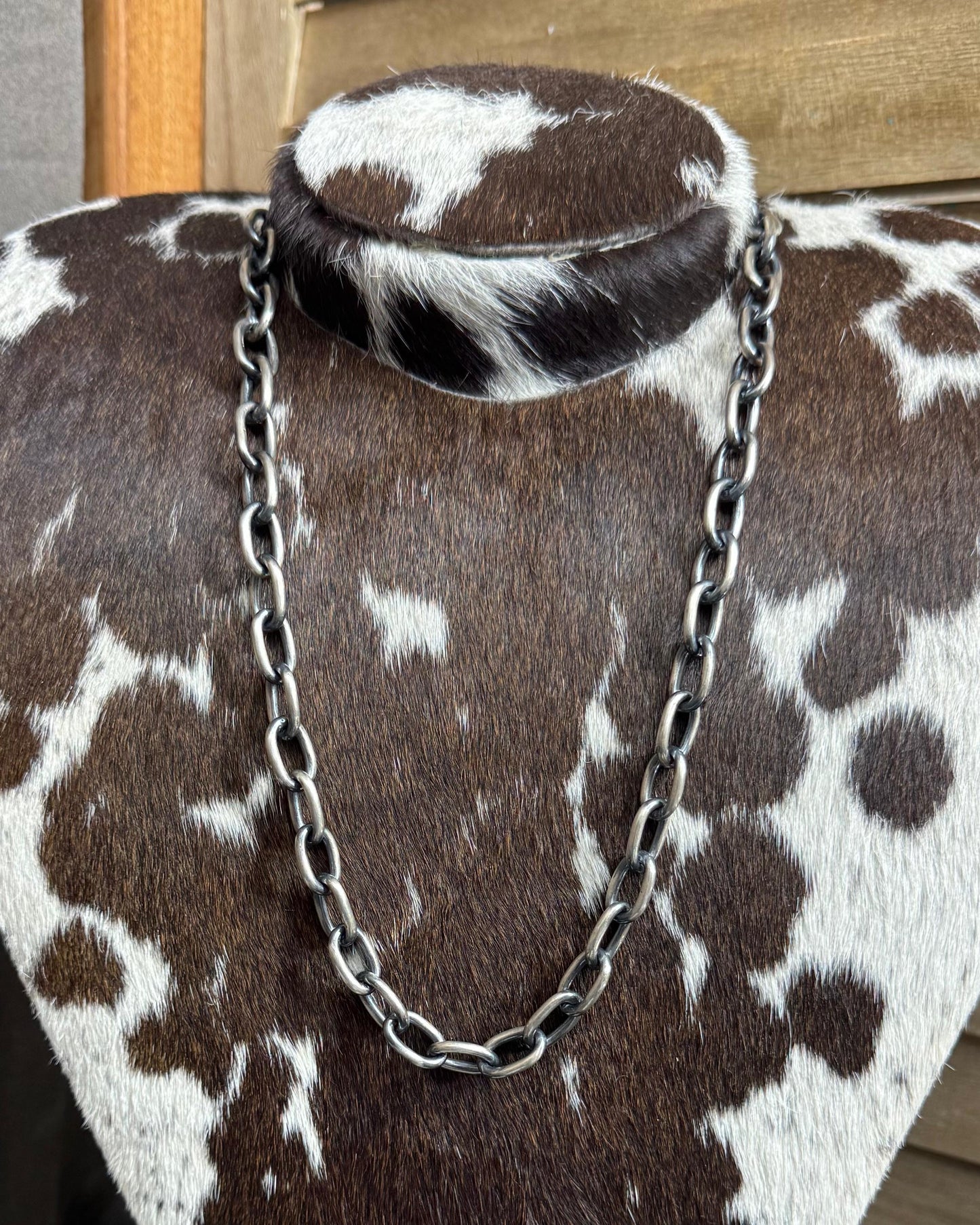 25” Chimney Butte Paperclip Chain Necklace *Native