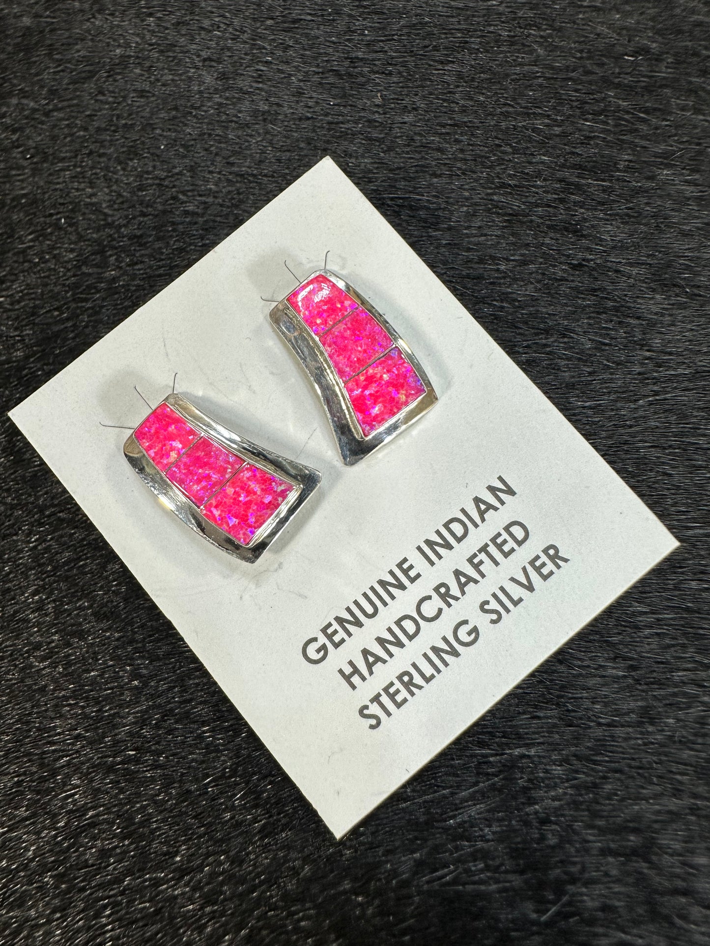 Pink Opal Earrings