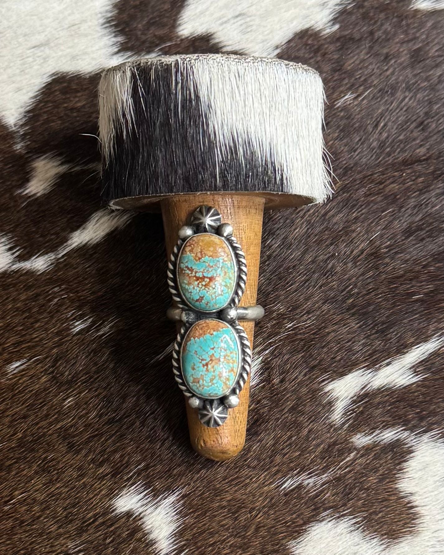 Double Stone #8 Ring *Native