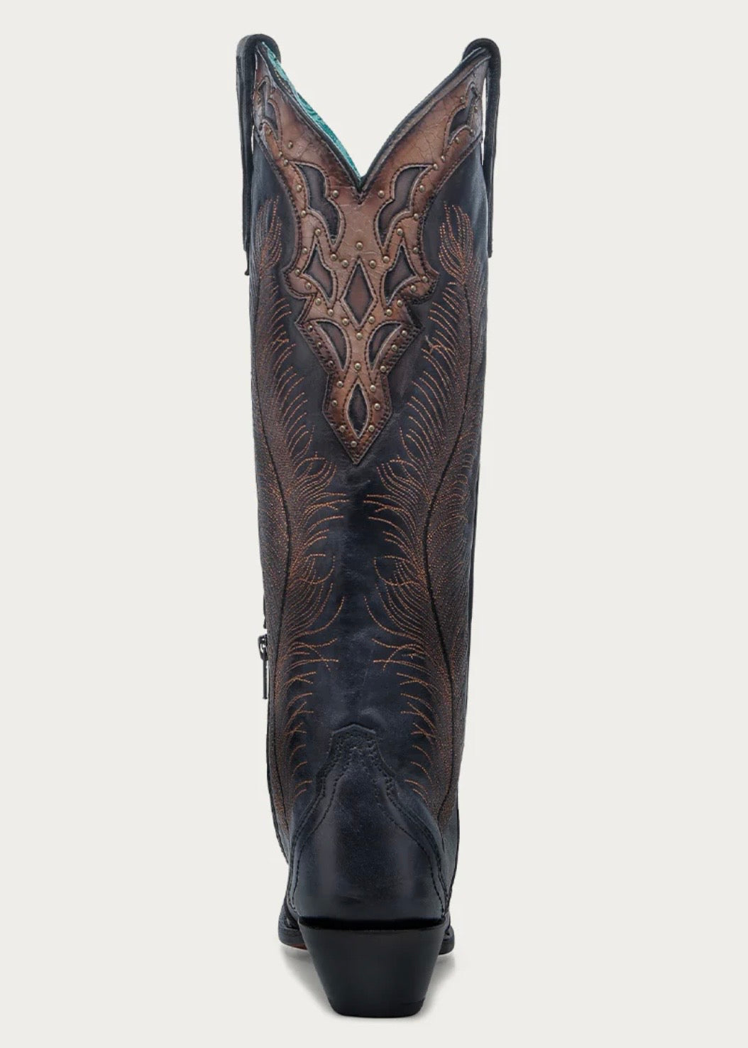 Corral Black-Honey Feather Embroidered Boots