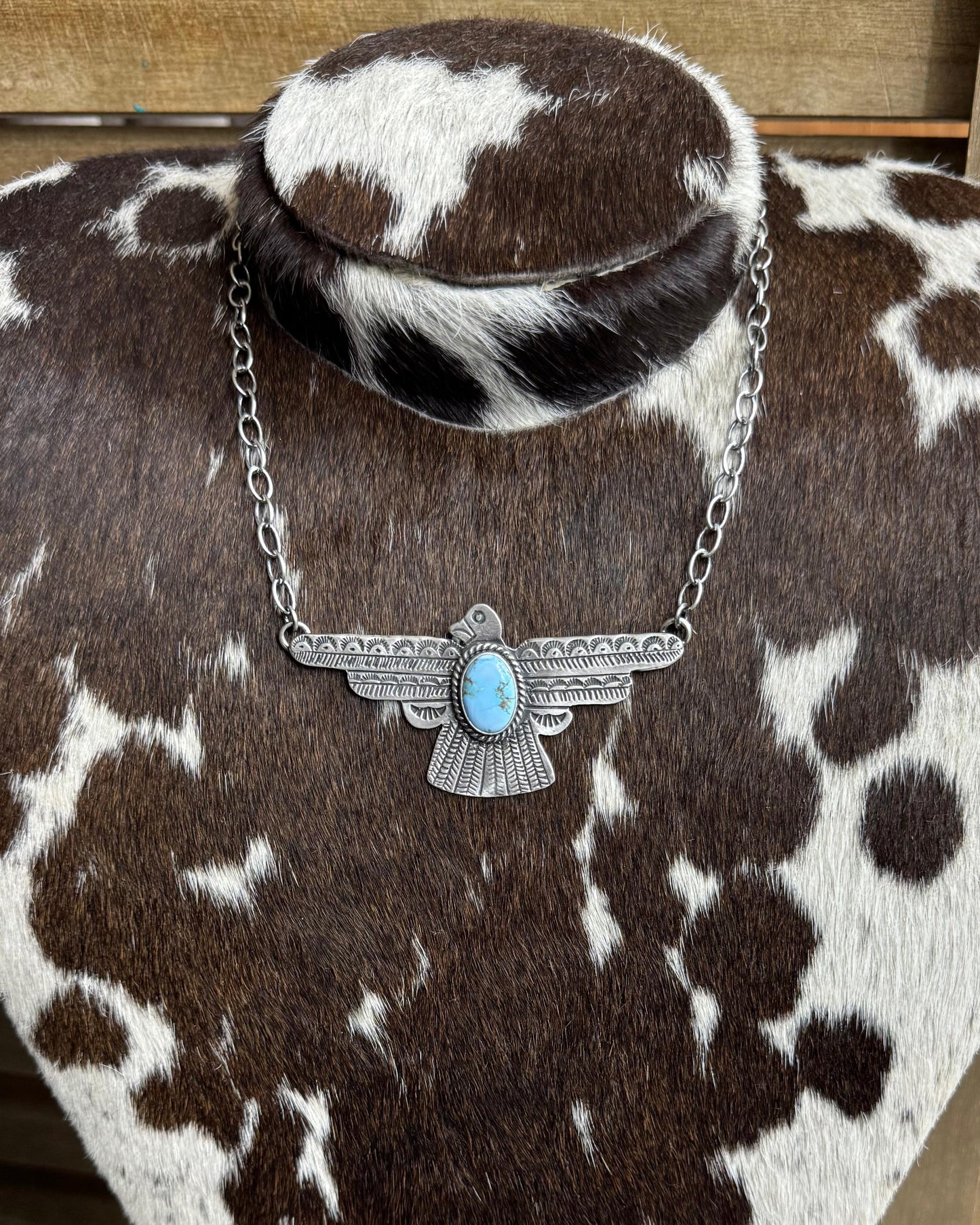 22” Golden Hills Thunderbird Necklace *Native