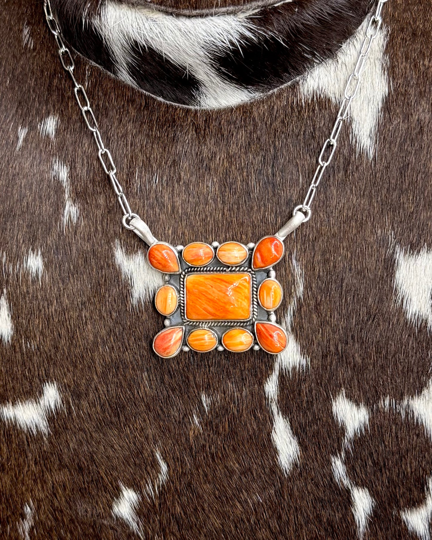 Spiney Square Necklace *Non Native