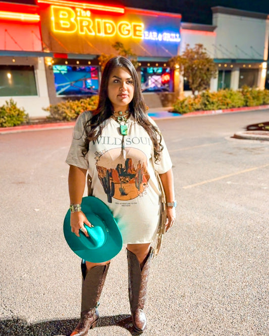 Wild Soul T Shirt Dress
