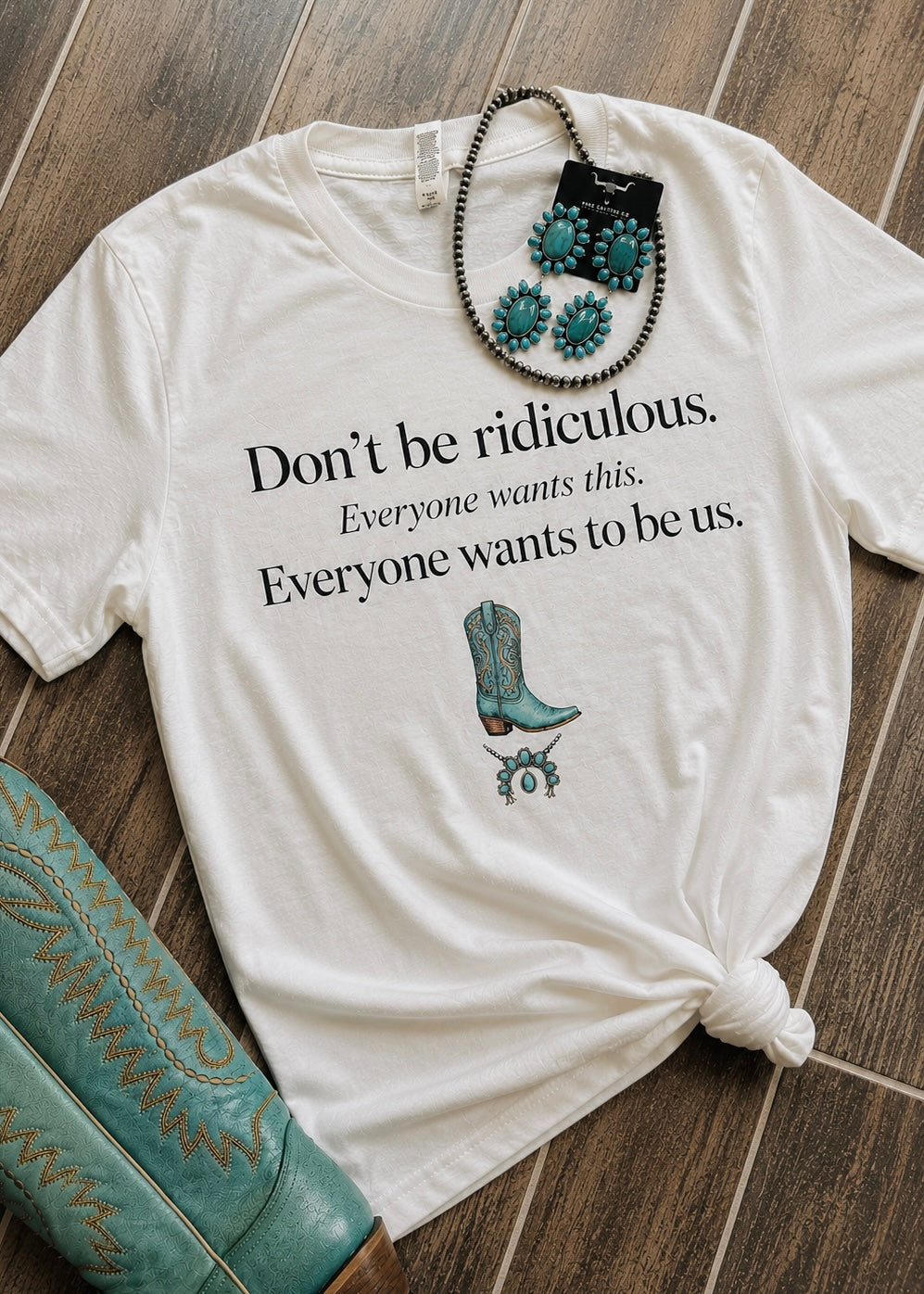 The Devil Wears Boots Tee