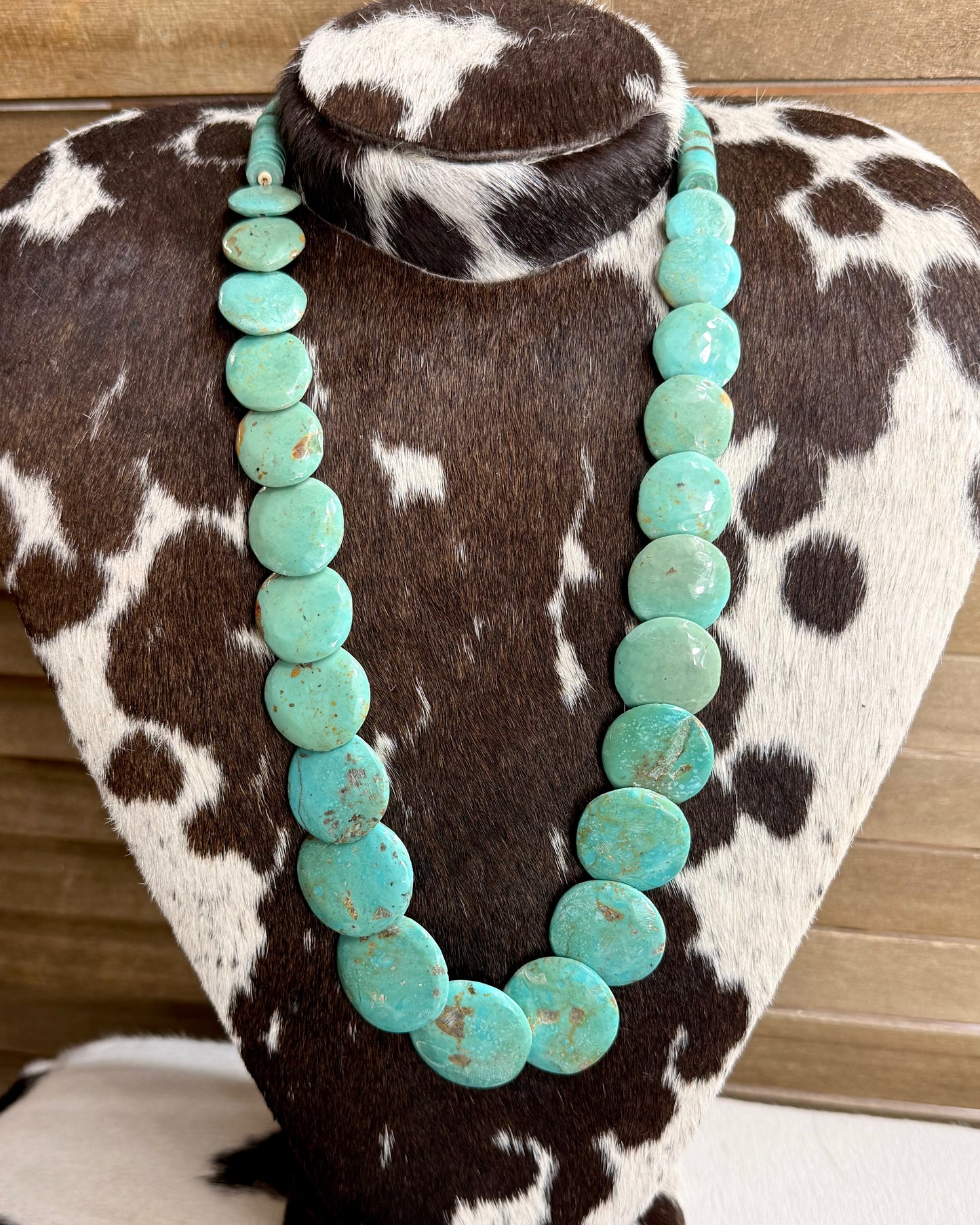 27” Kingman Santa Dominga Pillow Necklace *Native