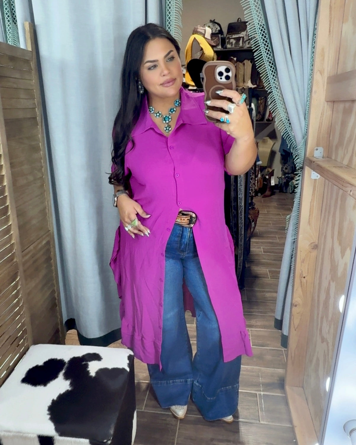 Ruffle Midi Dress *Magenta