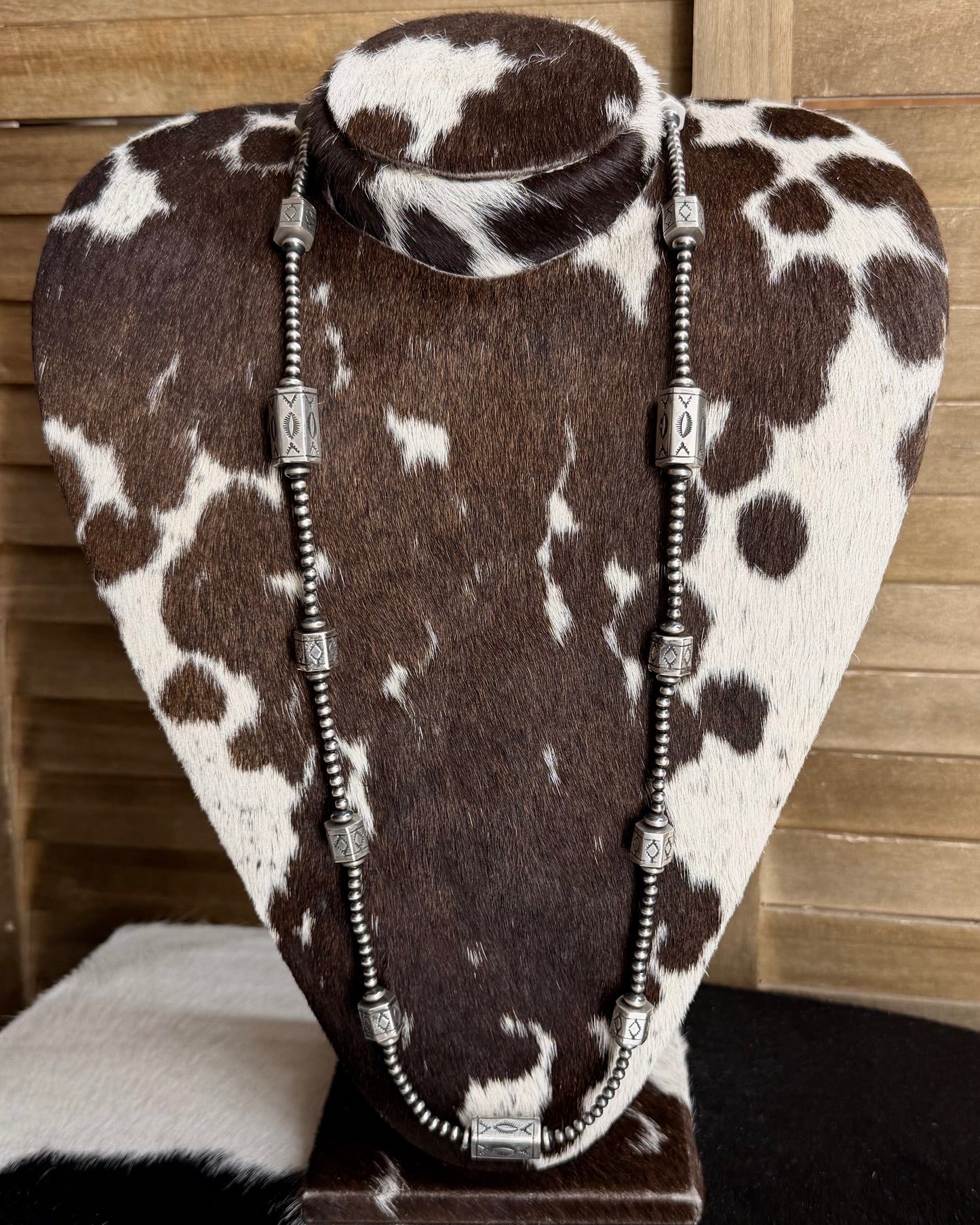 Harold Tahe Barrel Bead Necklace *Native