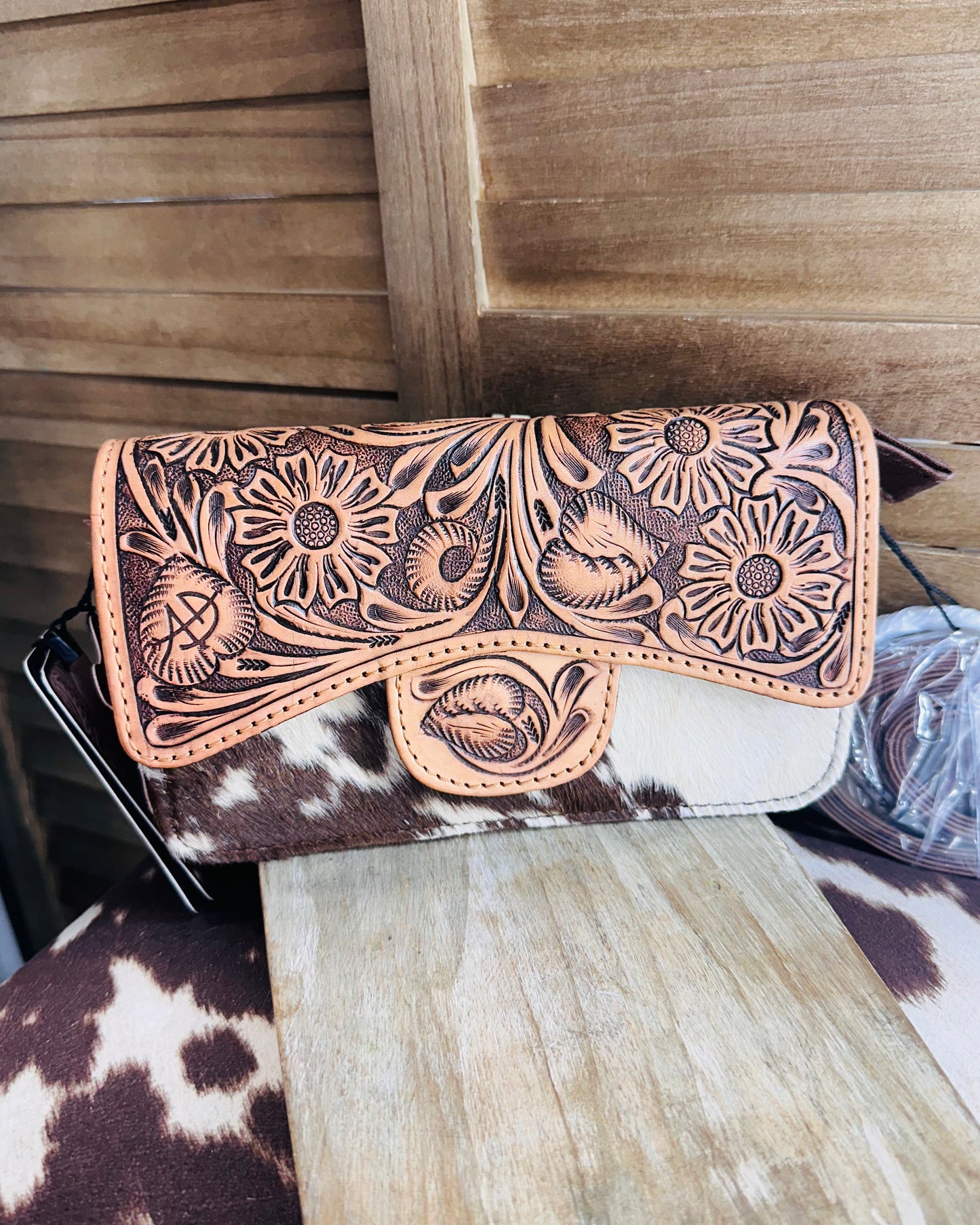 Mini Tooled Crossbody * Hide will vary