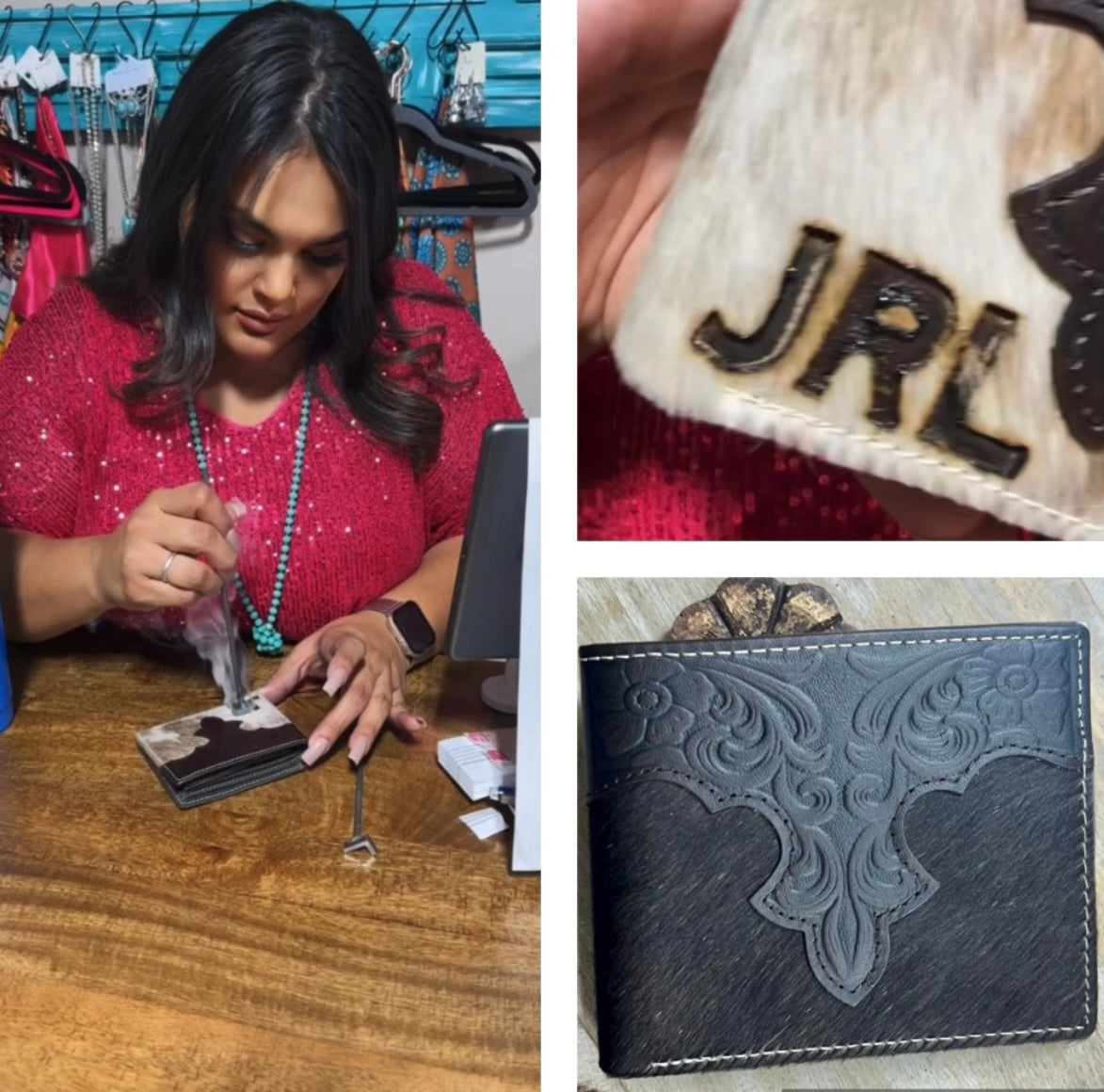 Chocolate Brown Cowhide Leather Wallet