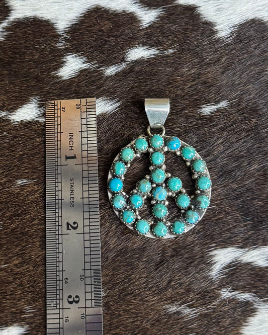 Turquoise Peace Pendant *Native