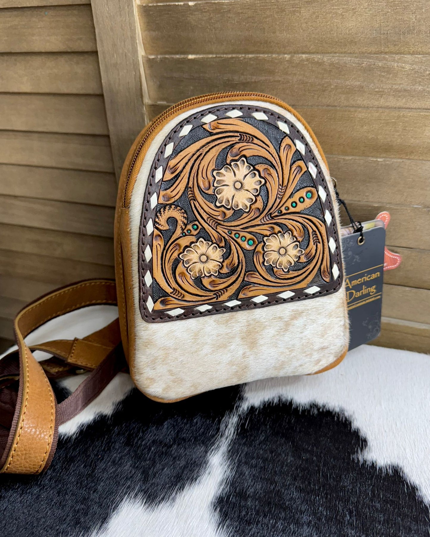 Light Brown Tooled Sling