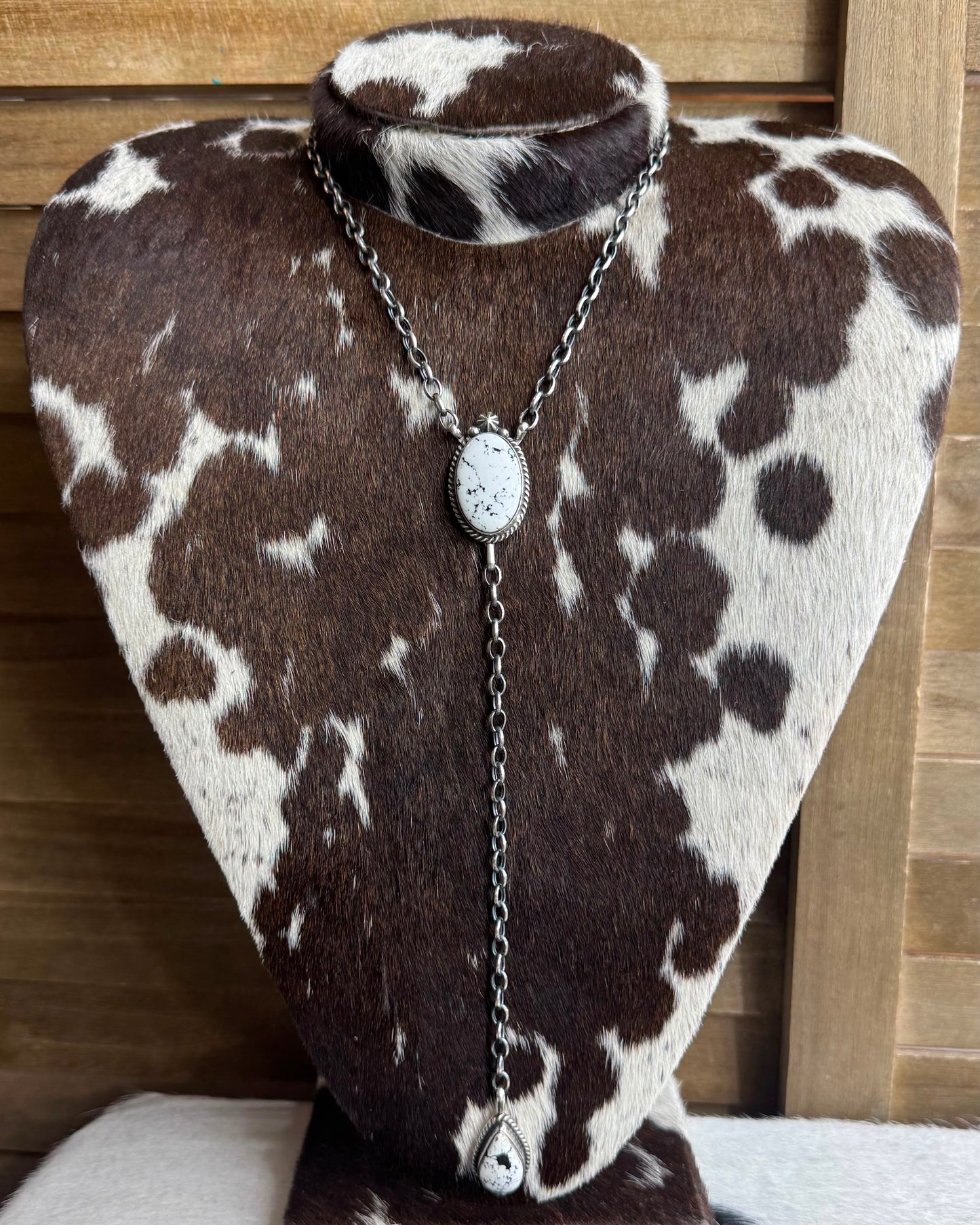 White Buffalo 2 Stone Lariat *Native