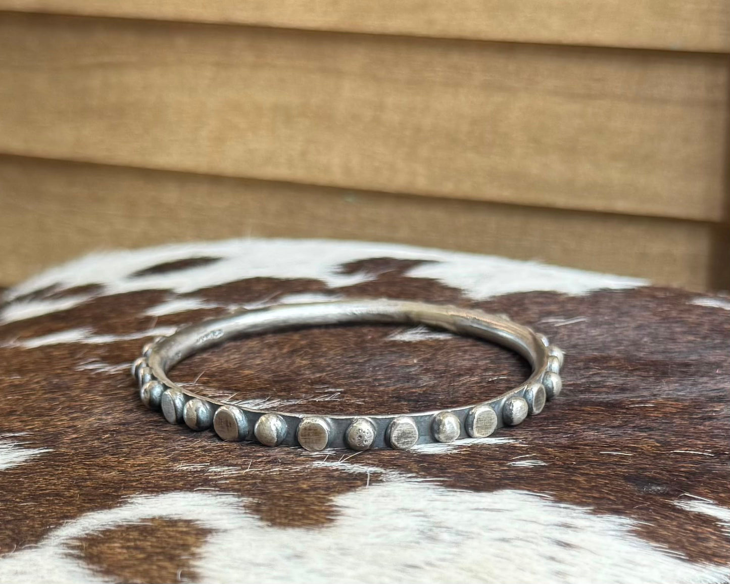 Multi Dot Sterling Bangle *Native