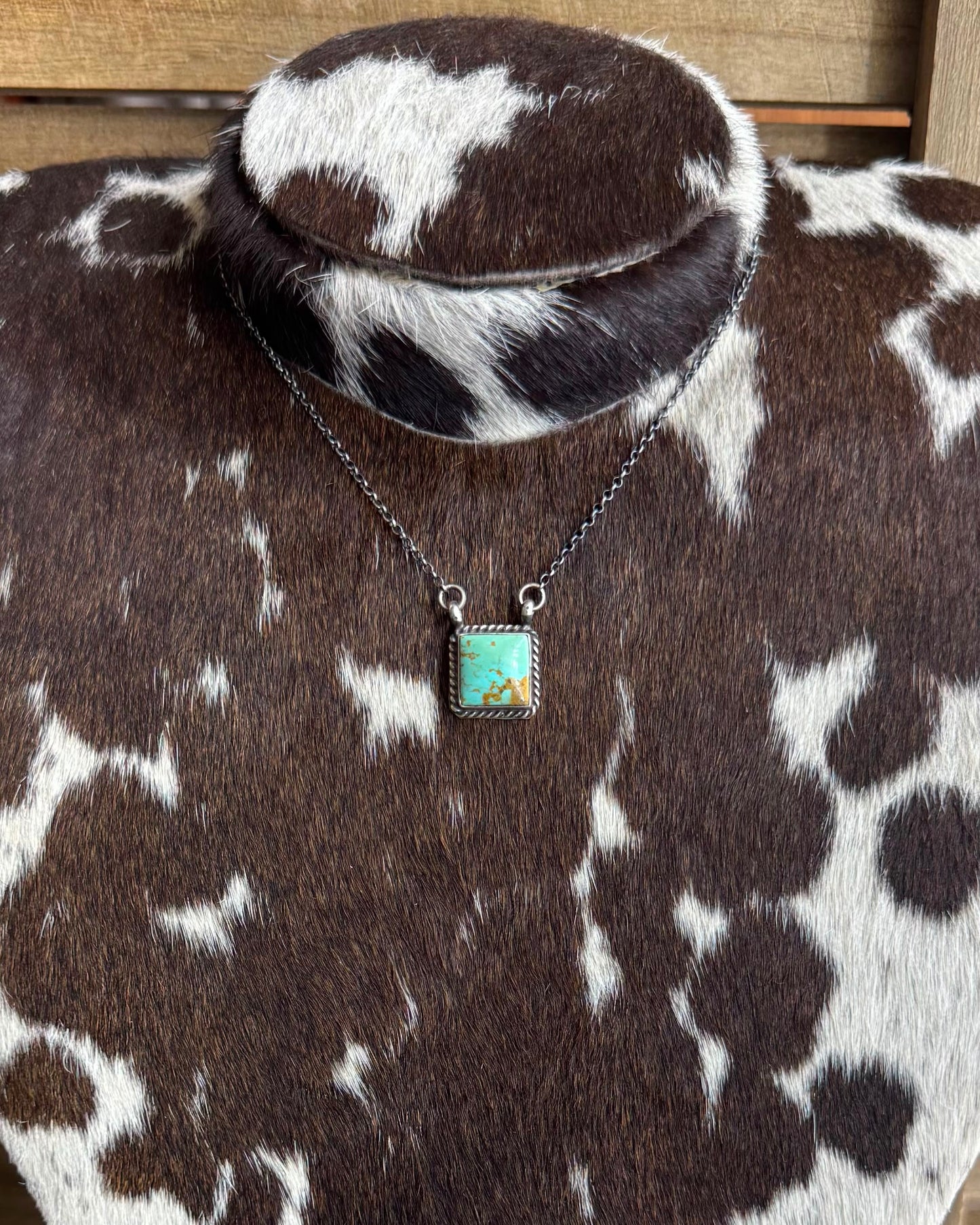 Square Kingman Necklace *Native