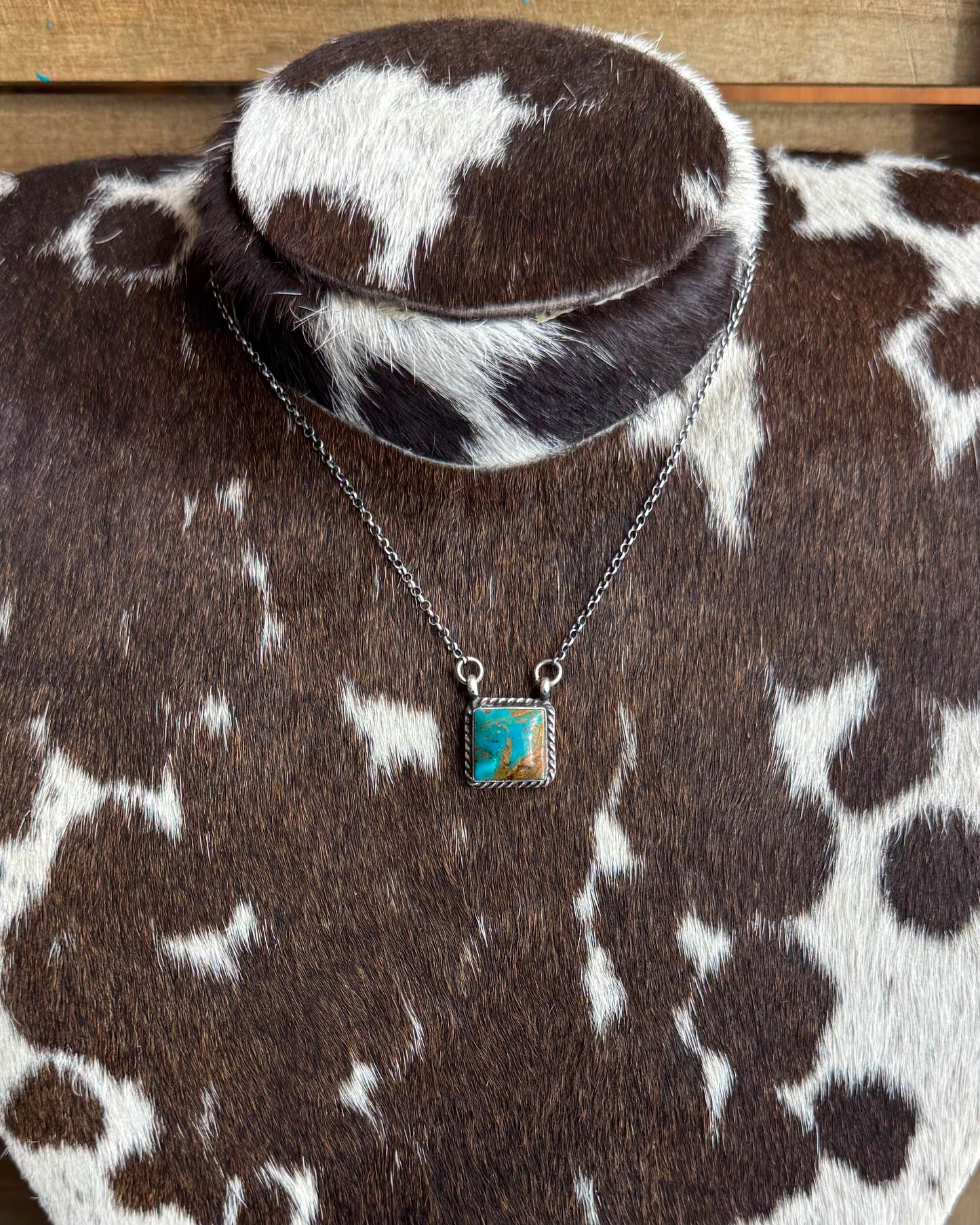 Square Kingman Necklace *Native