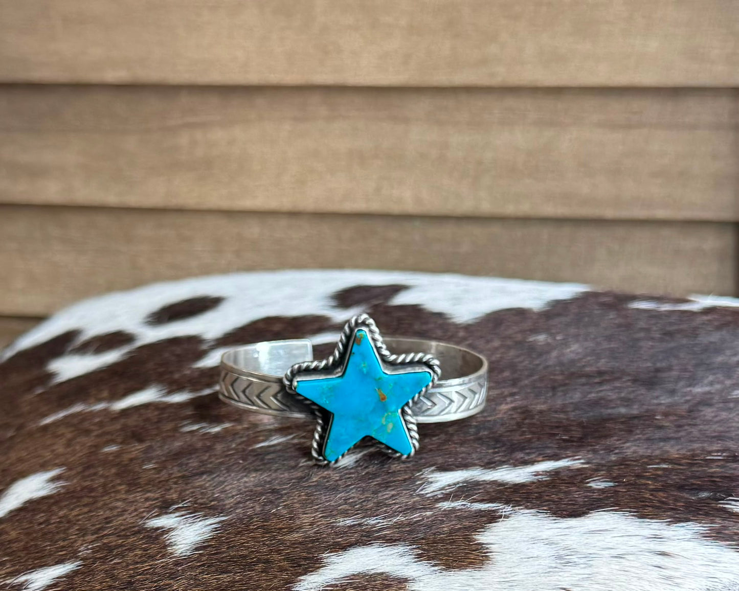 Blue Turquoise Star Cuff *Native