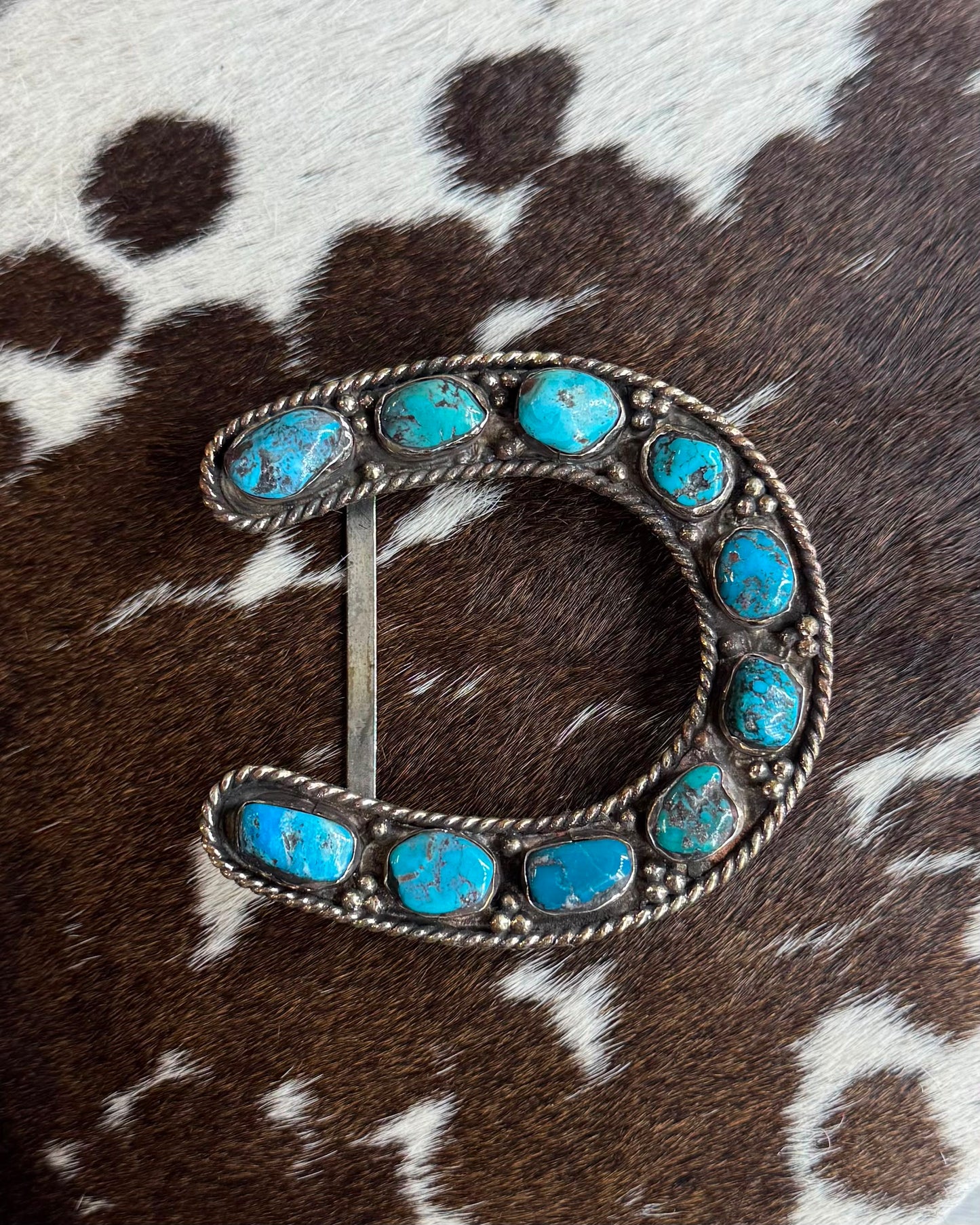 D-Tibet Turquoise Horseshoe Buckle *Non Native