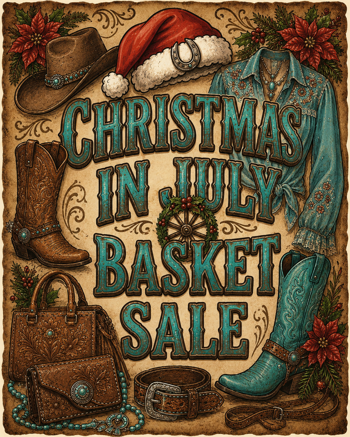 Christmas In July Basket Sale