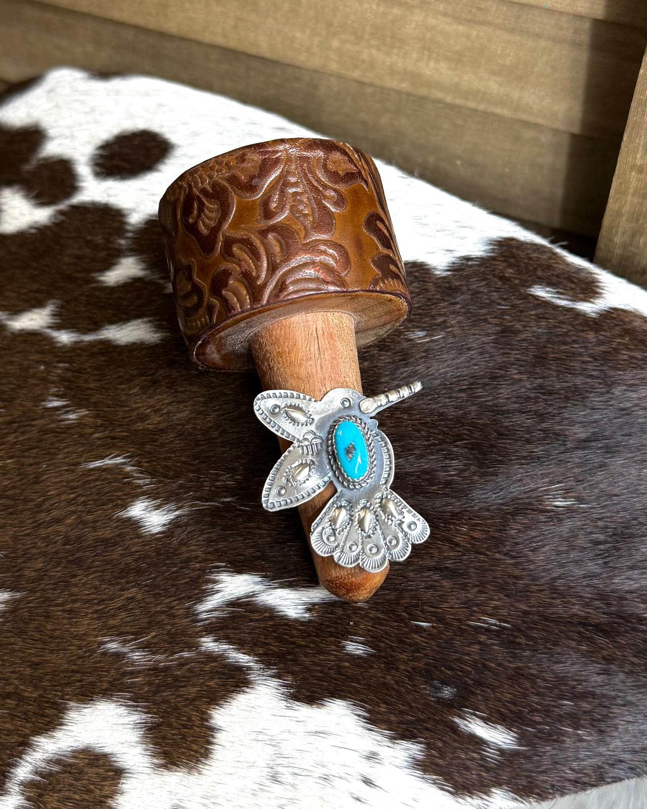 Turquoise Hummingbird Ring