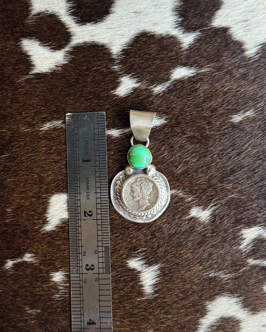 Green 1937 Liberty Coin Pendant *Native