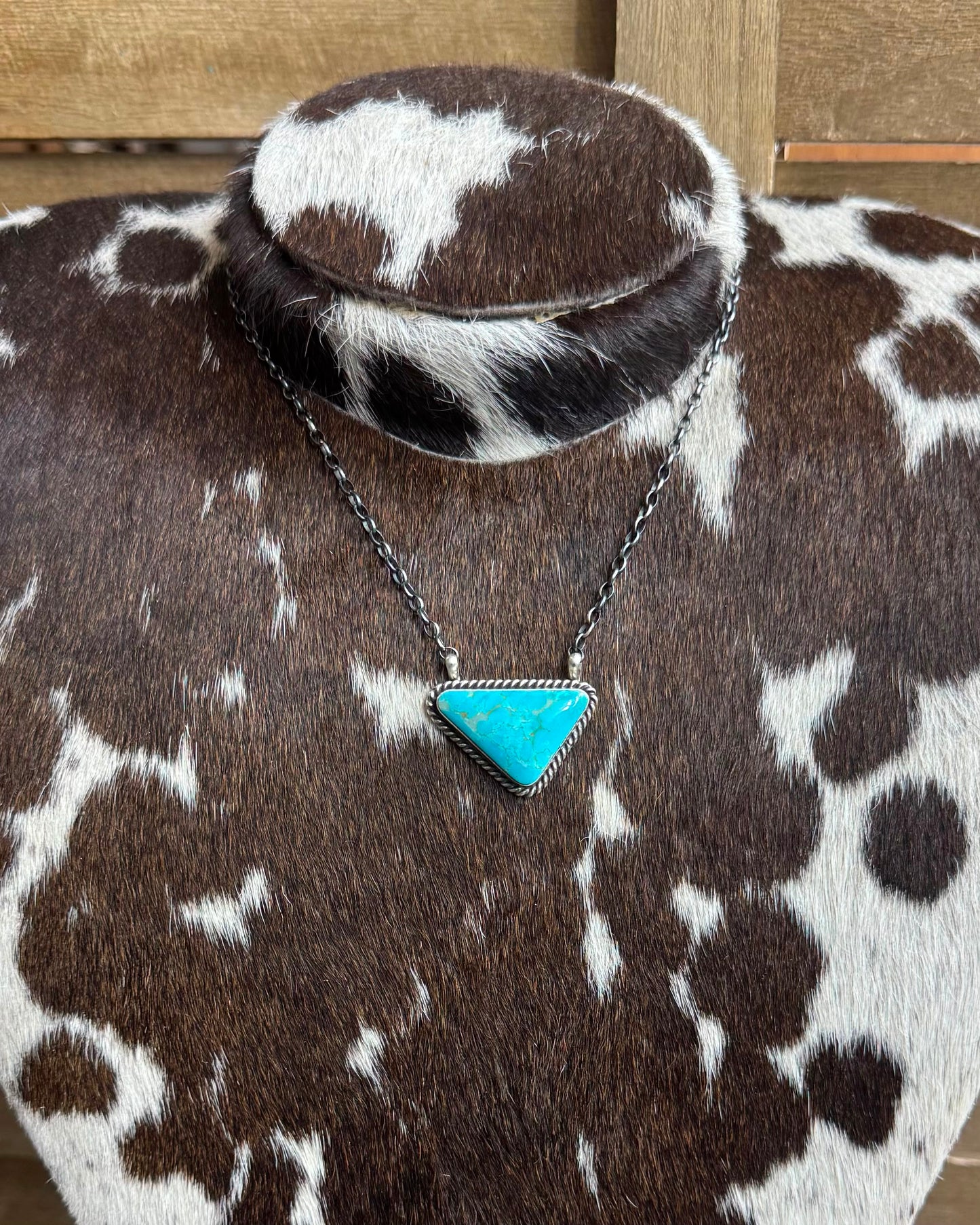 Turquoise Triangle Necklace *Native