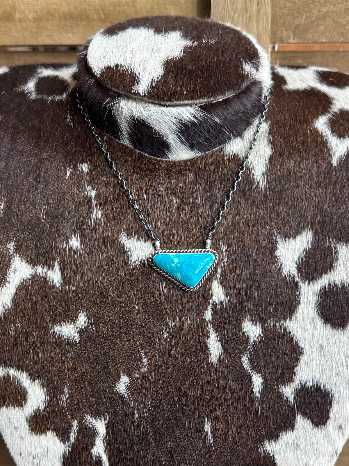Turquoise Triangle Necklace *Native