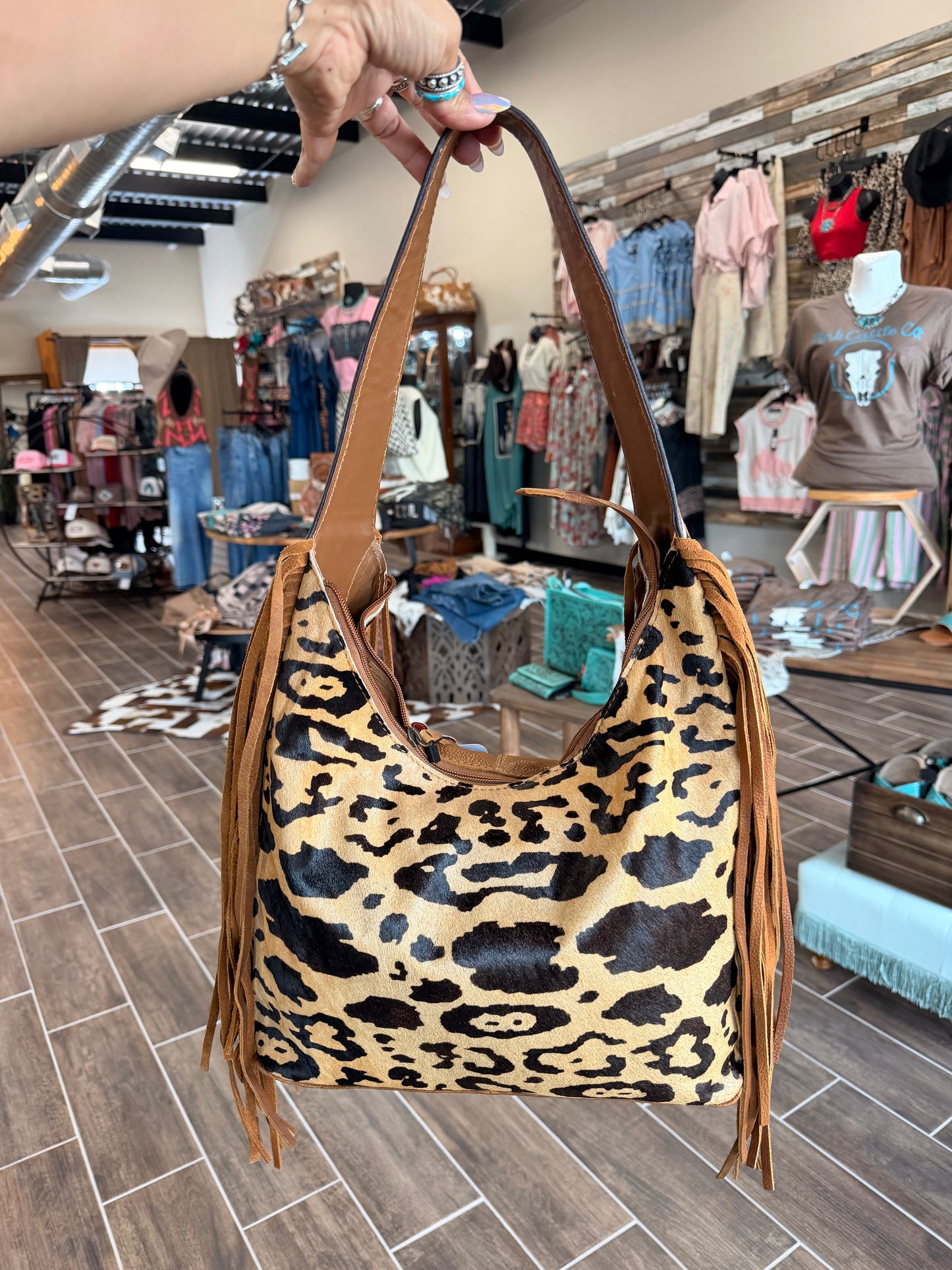 AD Leopard Shoulder Bag