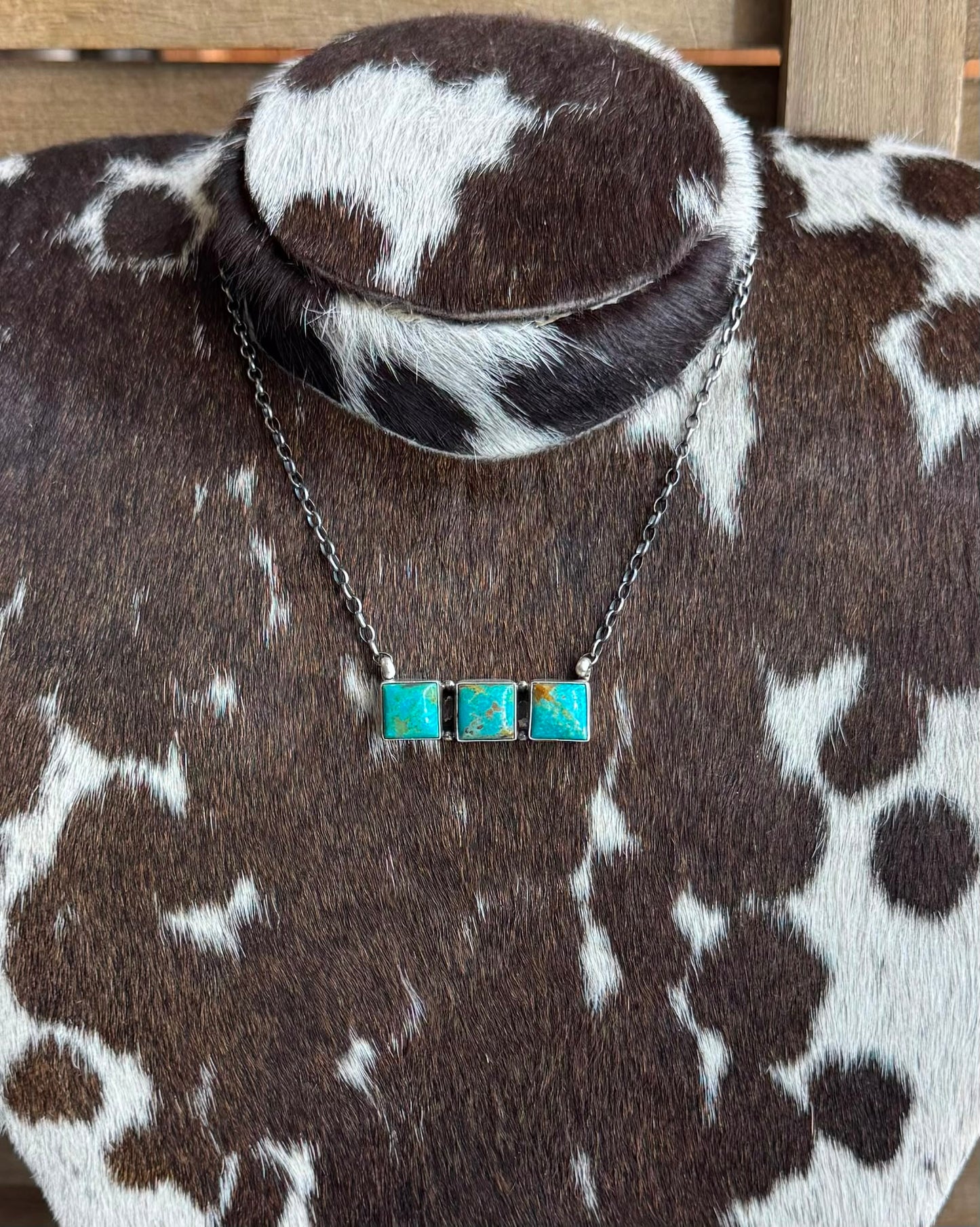 Tri Square Bar Necklace *Native