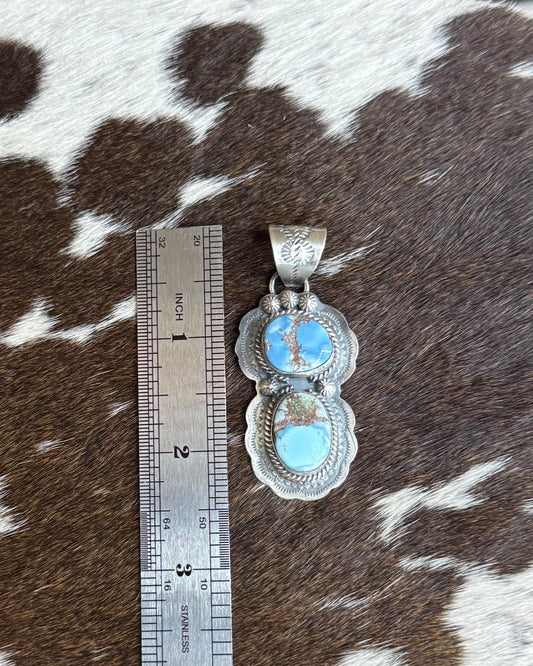 Golden Hills Double Stone Pendant *Native