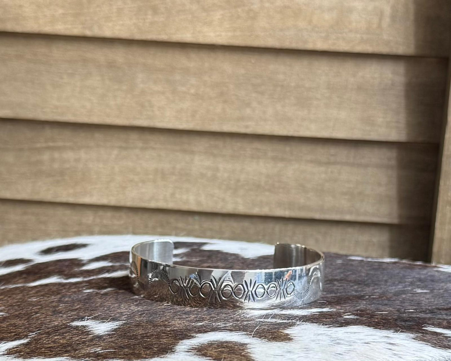 Silver Stamped Cuff *Native