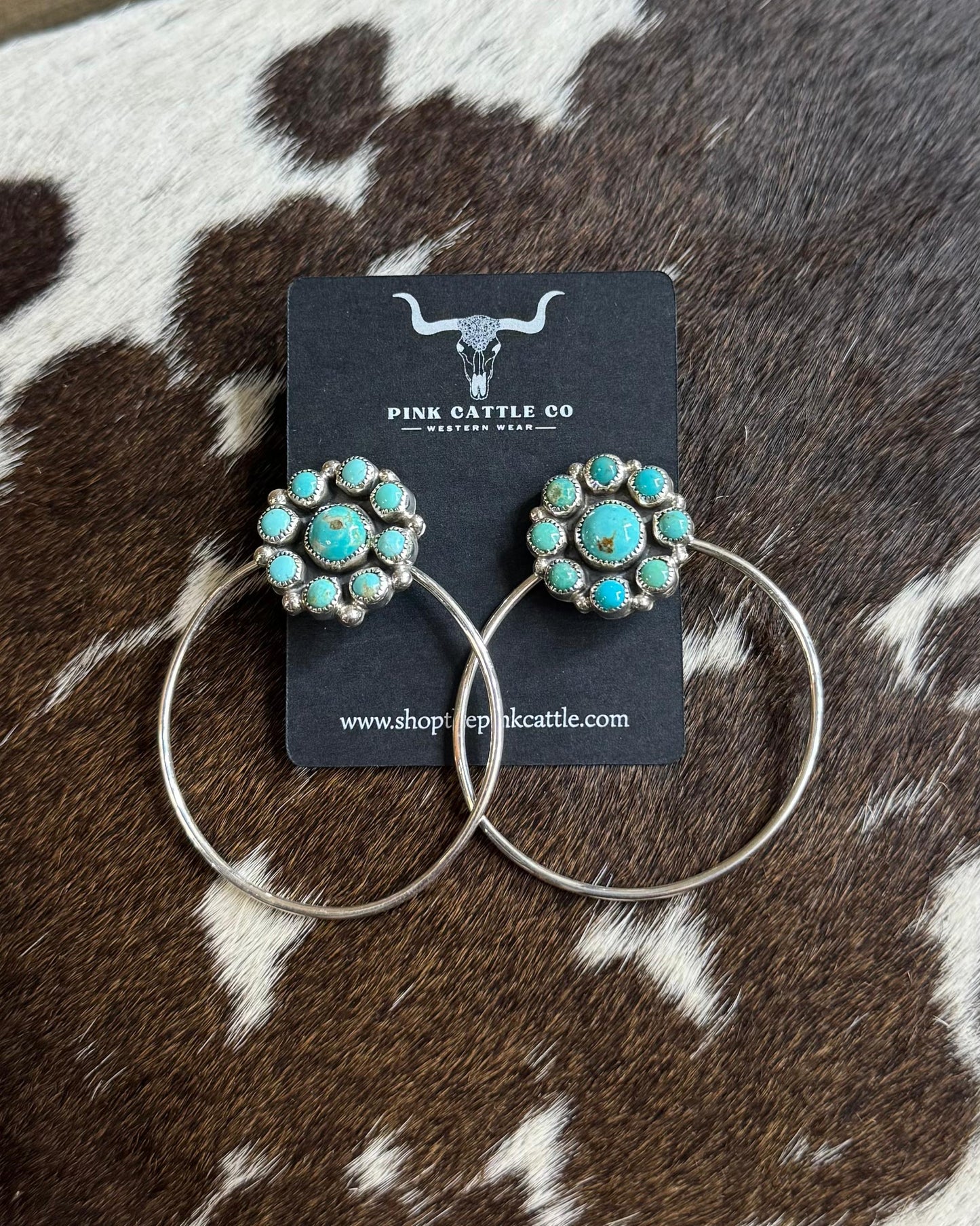 Cluster Stud Hoop Earrings *Native