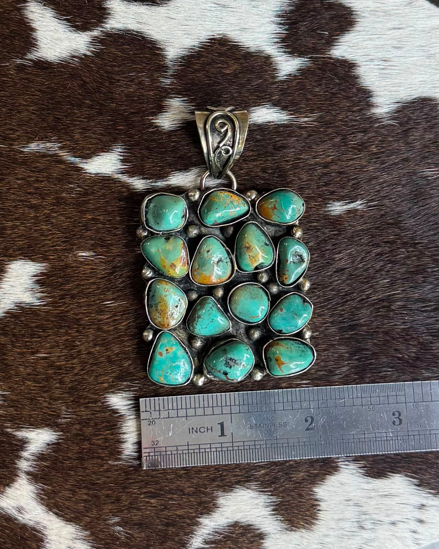 Square Pebbled Pendant *NonNative