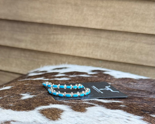 Turquoise Half Hoop *Native