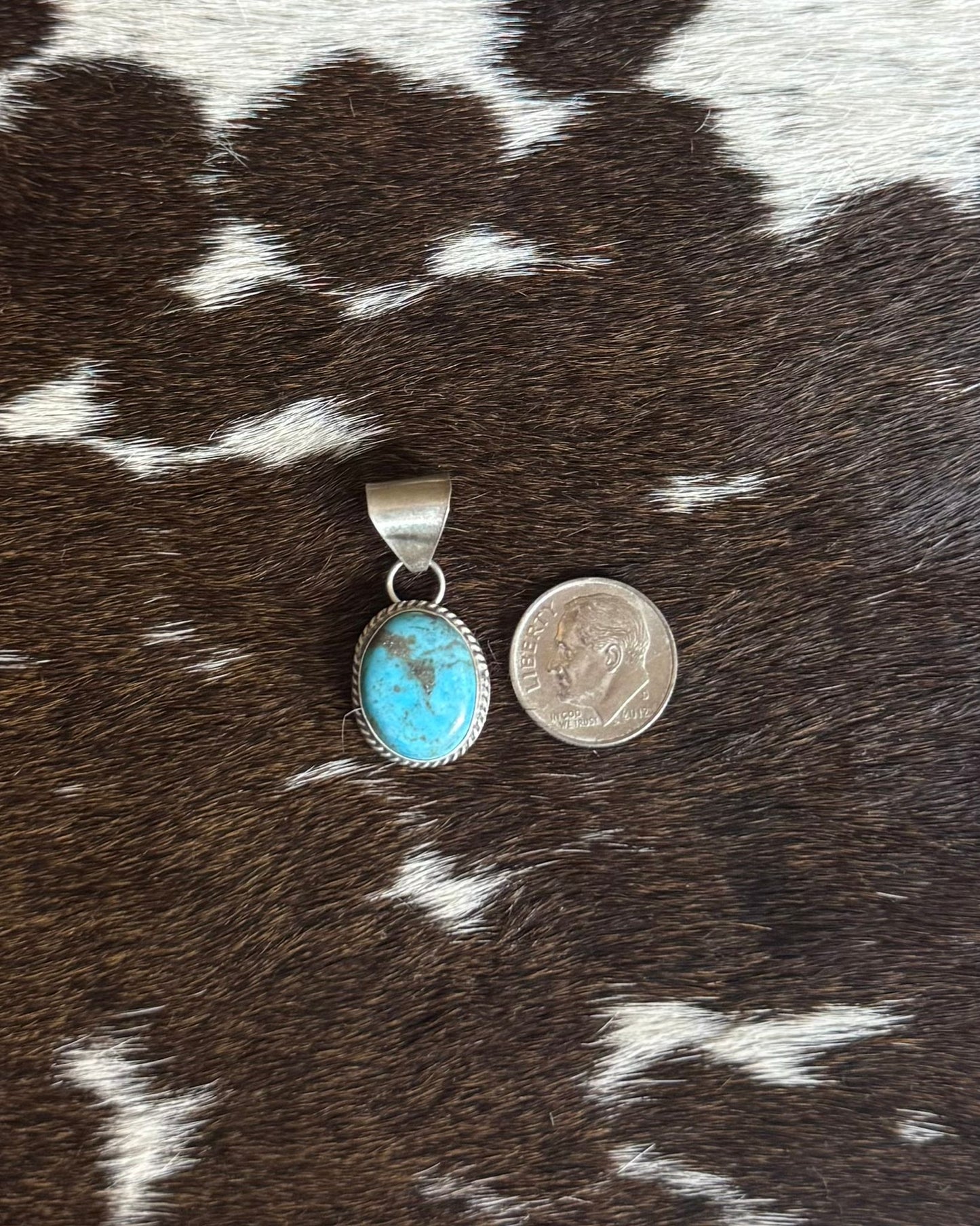Simple Dainty Turquoise Pendant *Native