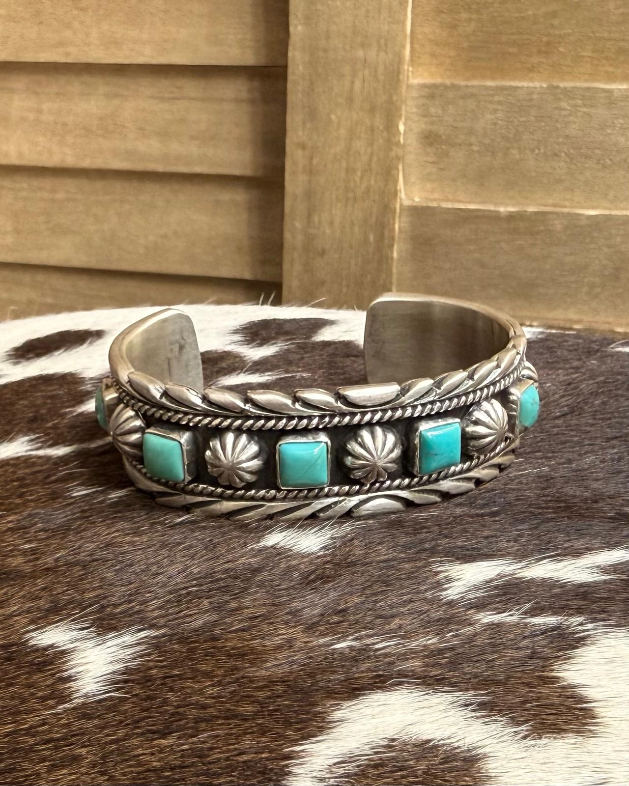 Sterling Concho Kingman Cuff *Native