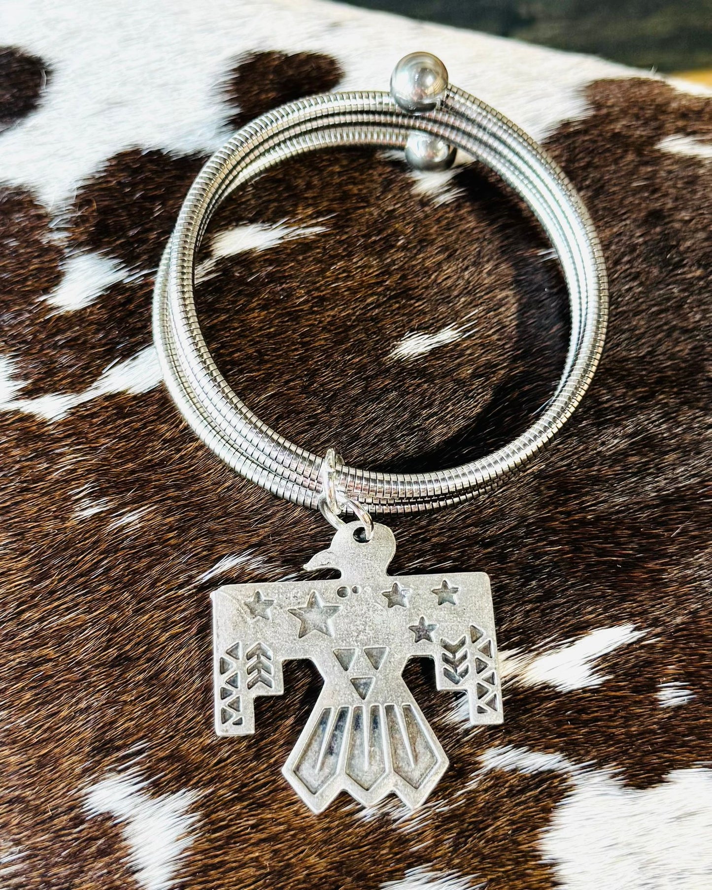 Thunderbird Silver Wrap Bracelet *Fashion