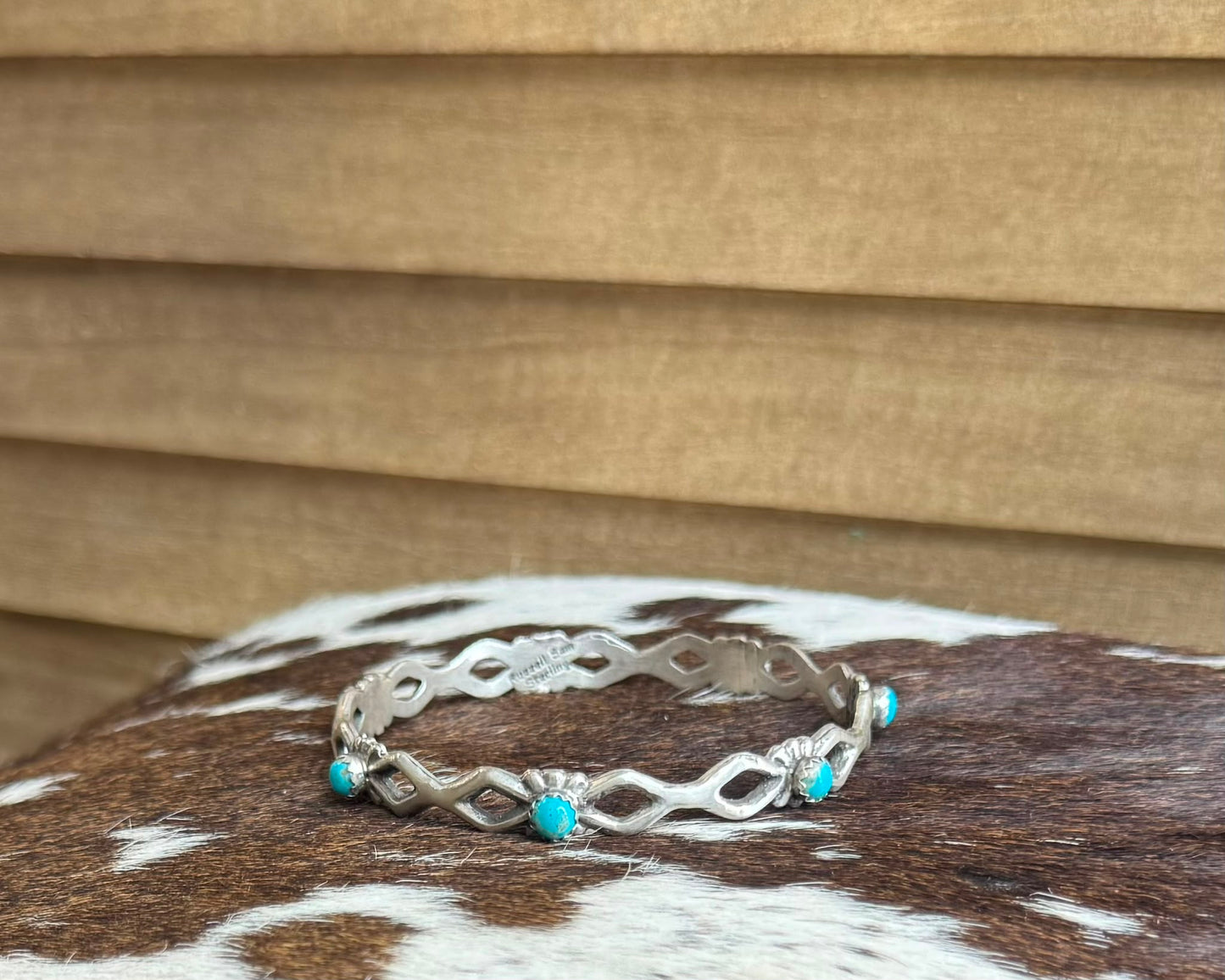 Sterling Turquoise Bangle *Native
