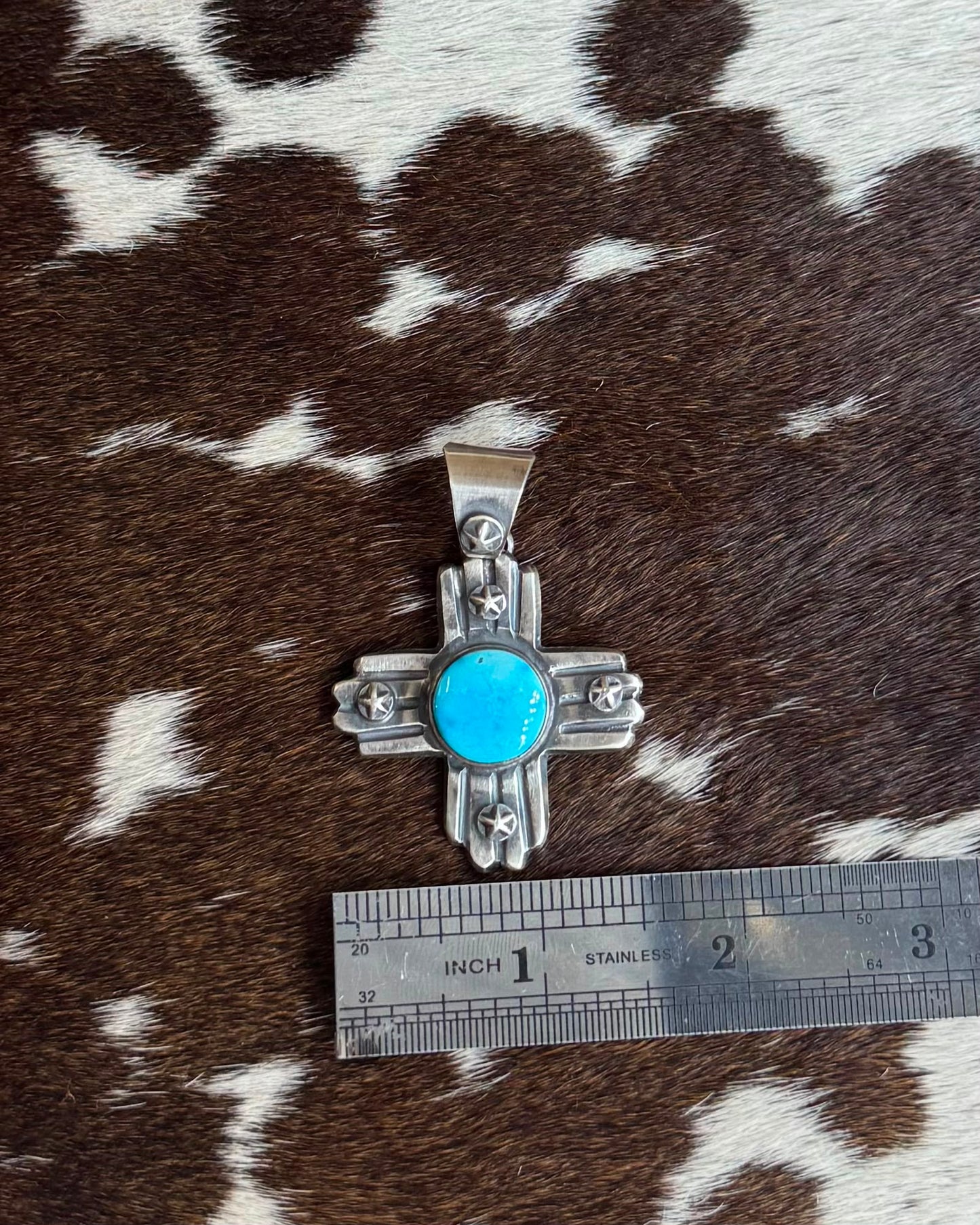 Blue Star Cross Pendant *Native