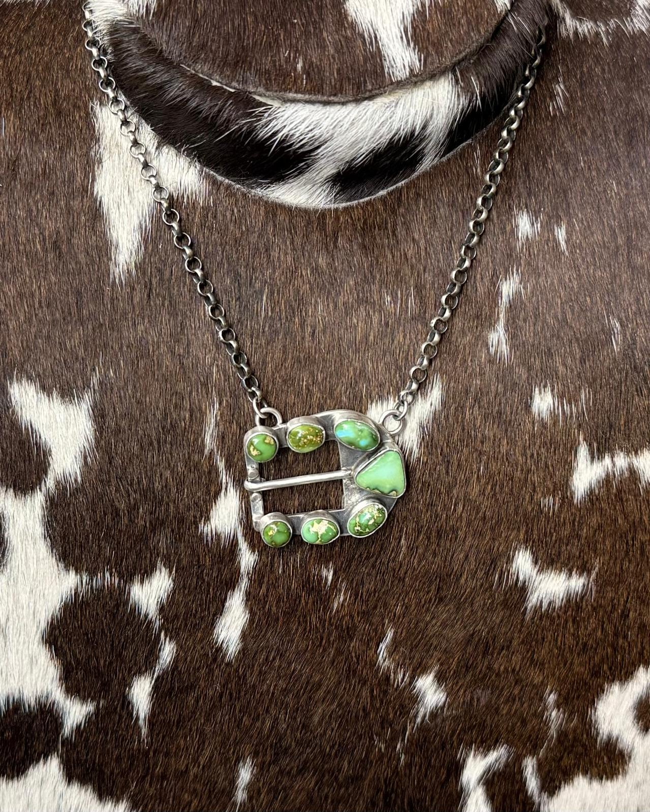 Sonoran Gold Buckle Pebbled Necklace *Native