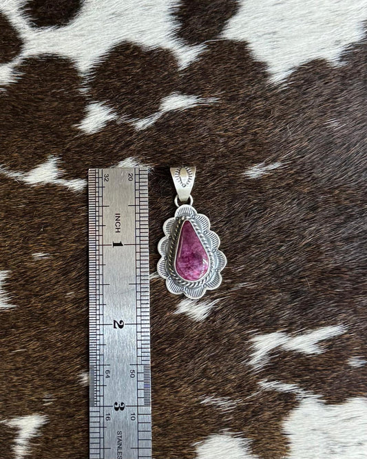 Purple Spiny Teardrop Pendant *Native
