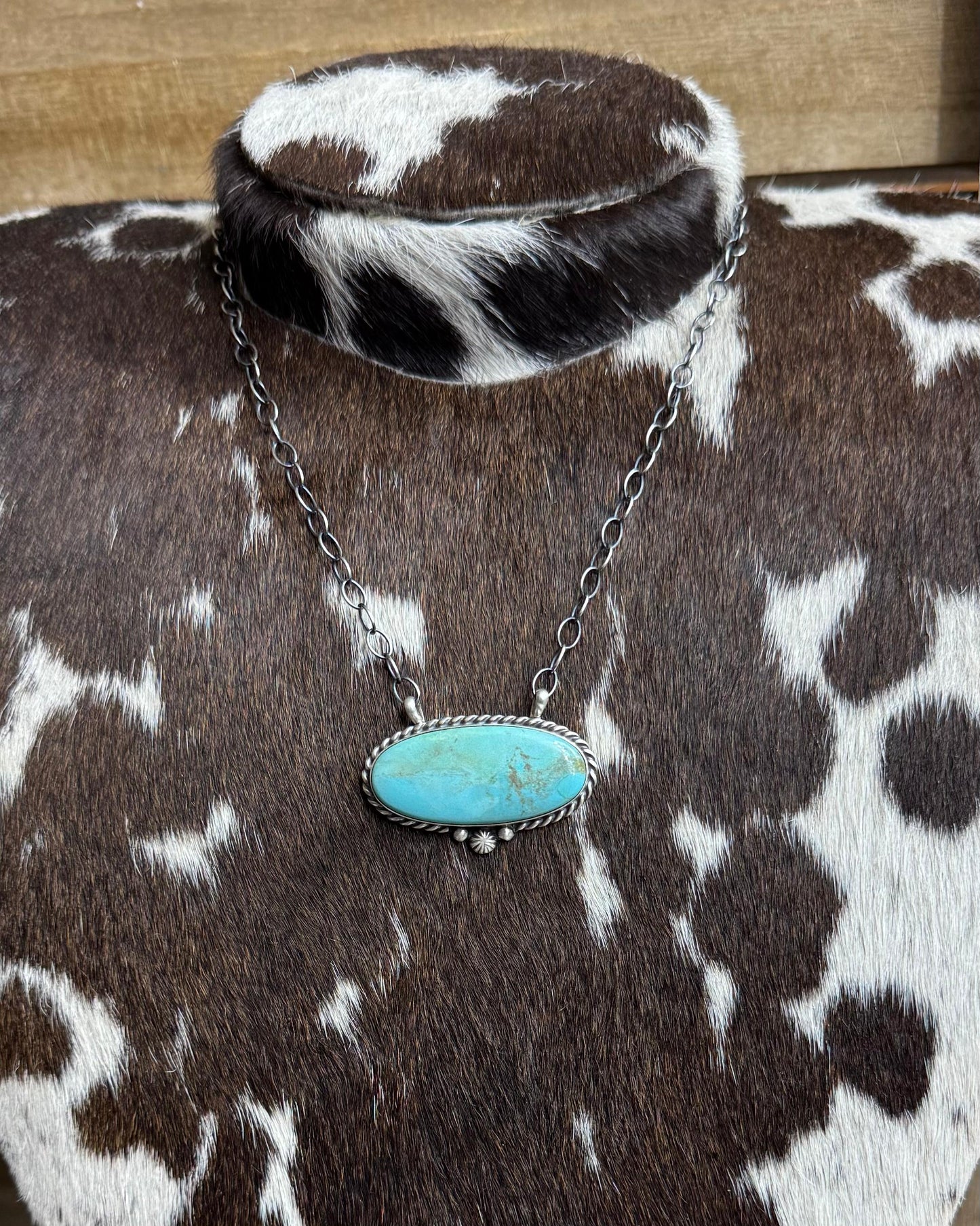 16" #8 Oval Bar Necklace *Native