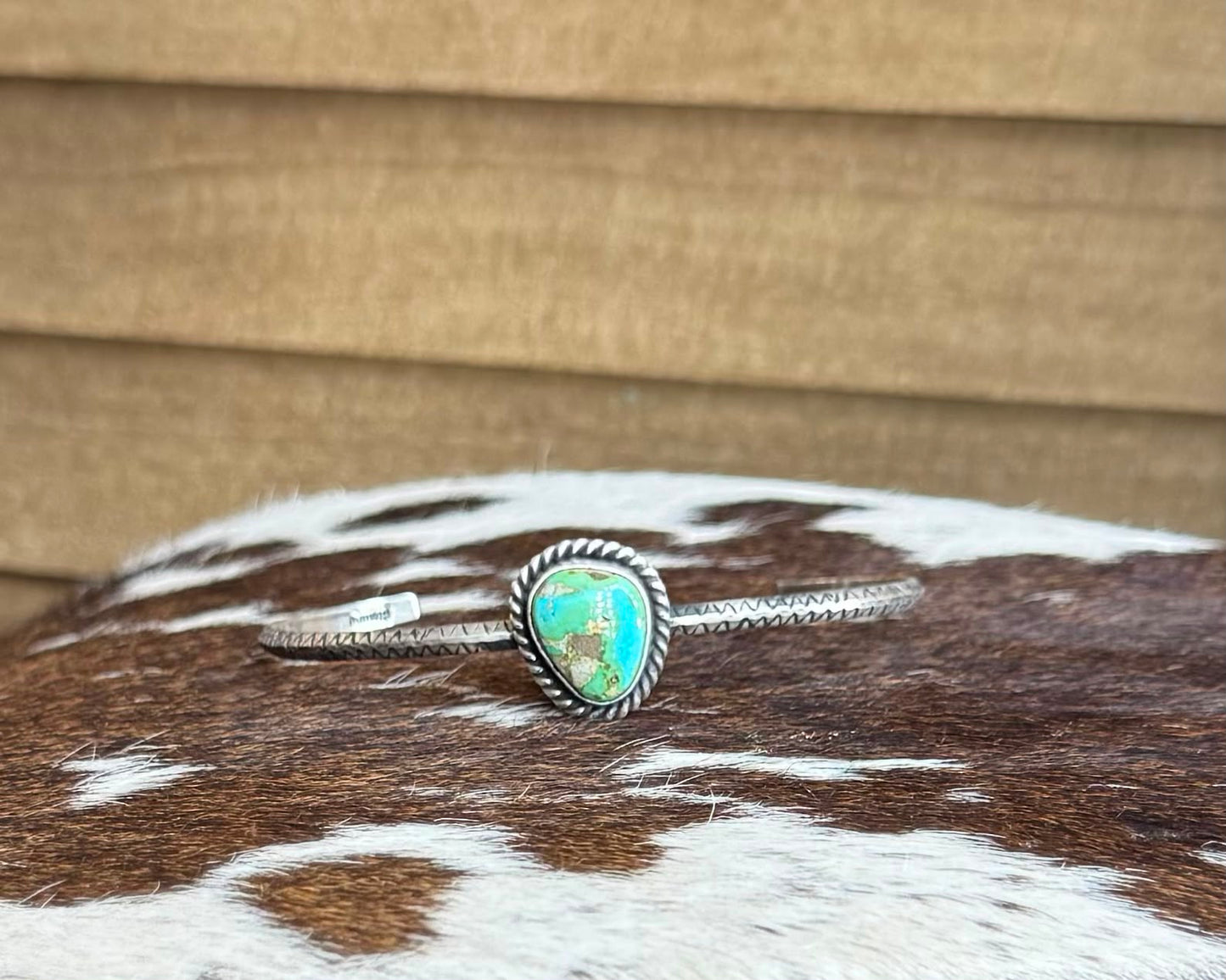 Sonoran Single Stone Thin Cuff *Native
