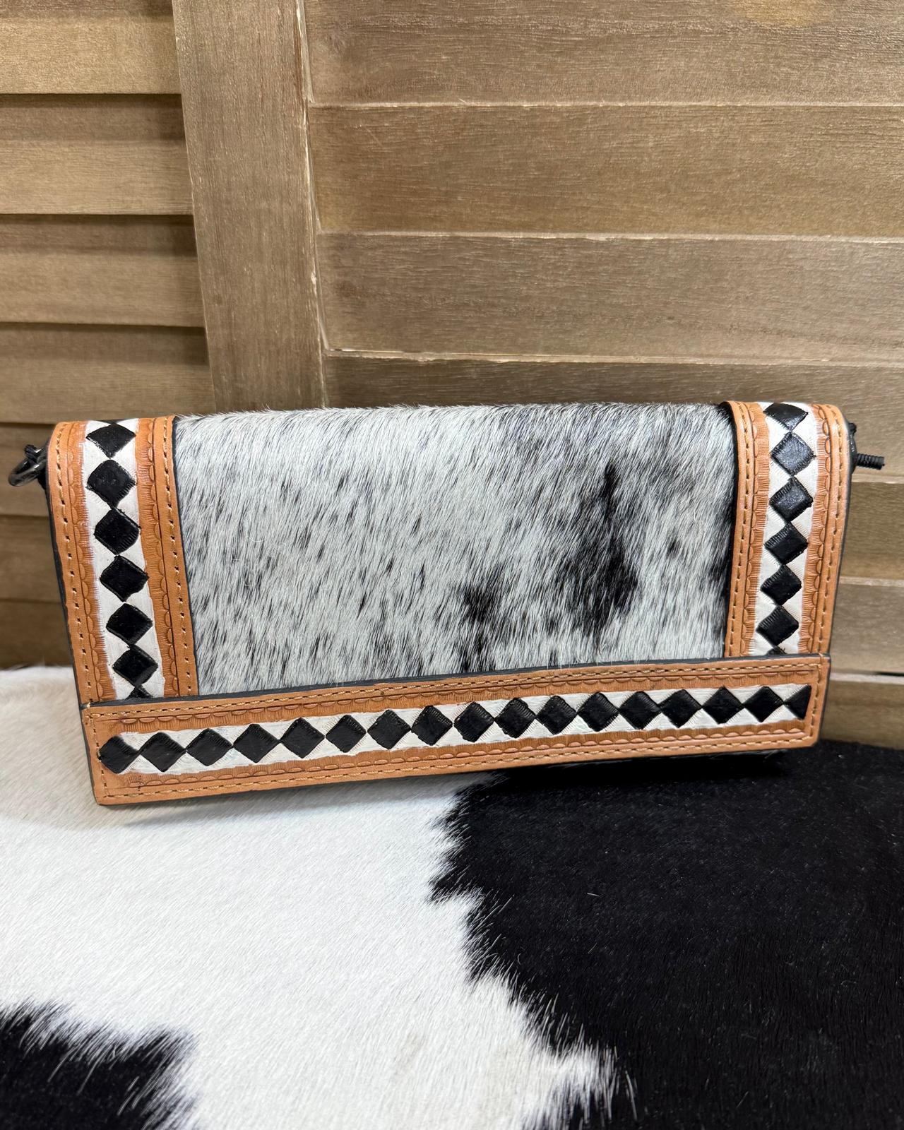 Checkered Wallet Crossbody